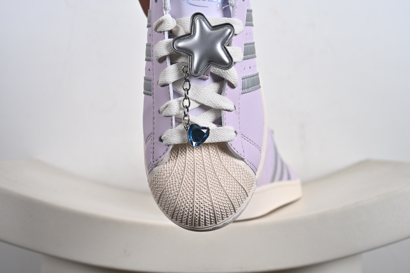 平台爆款adidas originals Superstar 2粉紫 JQ8776