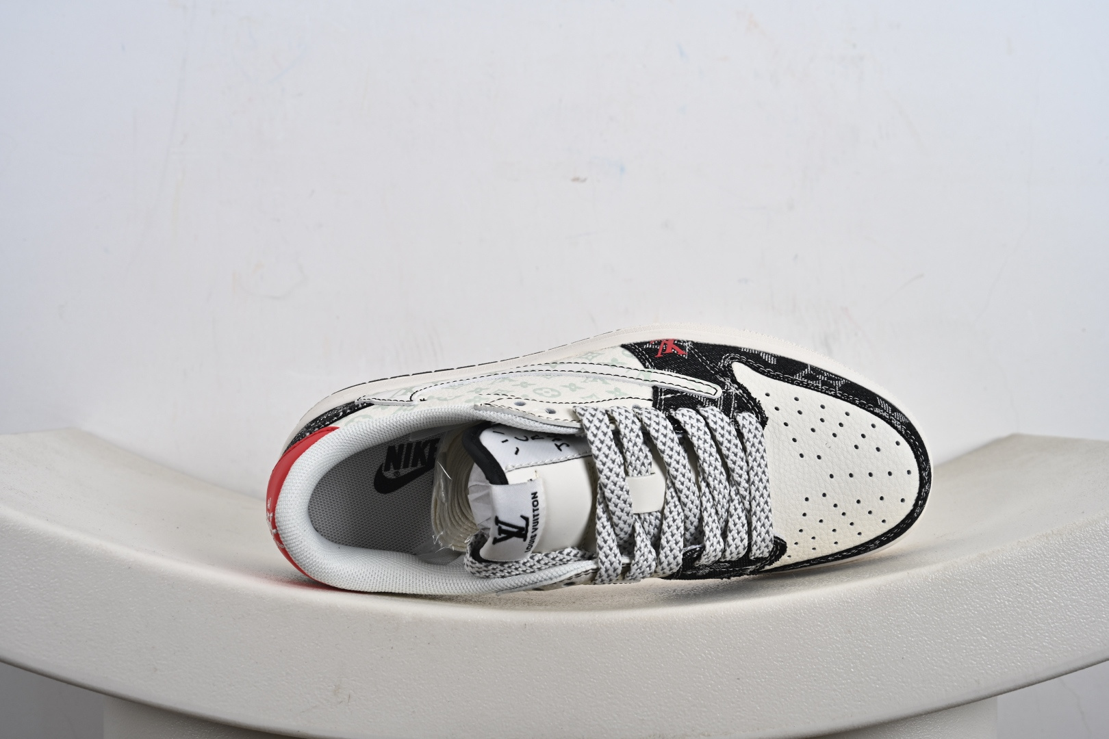 Travis Scott x Fragment Design x Air Jordan 1 Low SP AJ1 乔1联名米黑牛仔 低帮文化休闲板鞋 CX5050-Y28