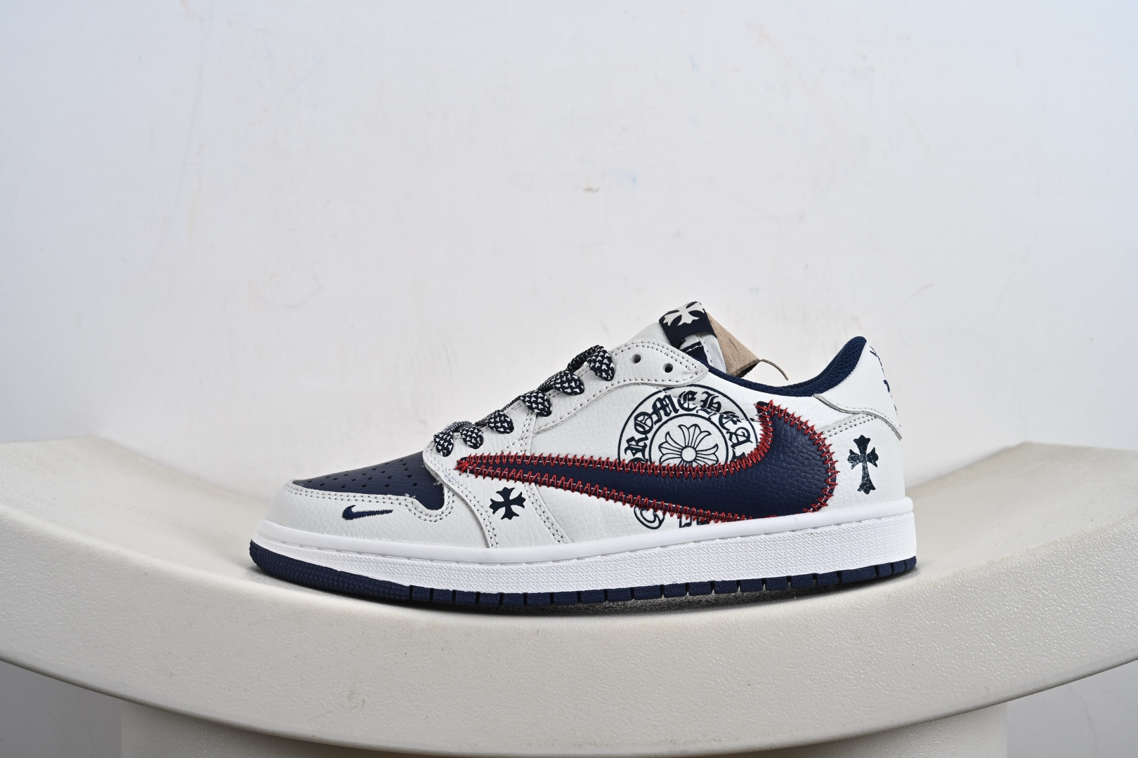 Chrome Hearts x Air Jordan 1 Low 缝线勾 DZ5899-030