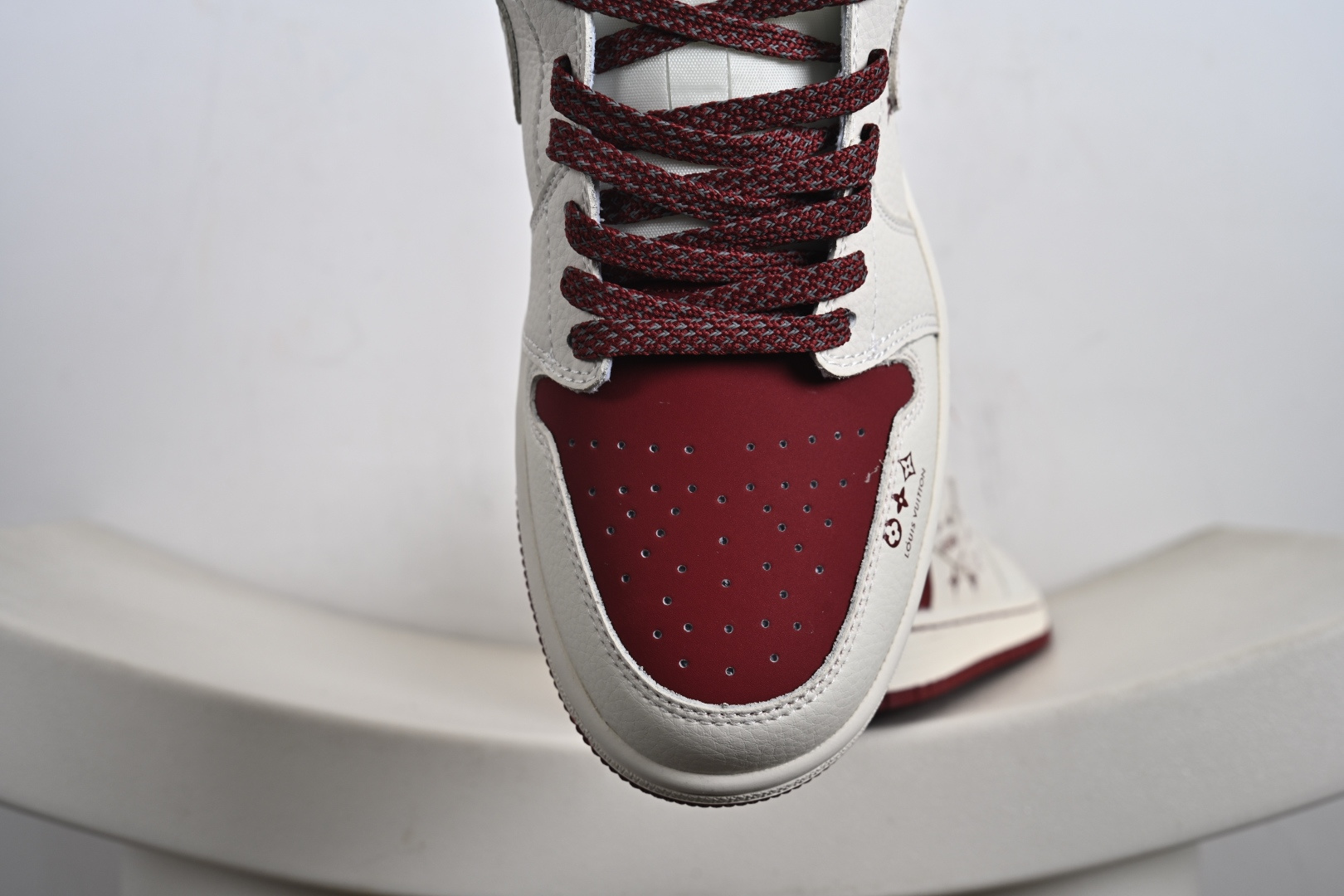 Balenciaga x Air Jordan 1 Low 酒红 LV印花 QD1988-005