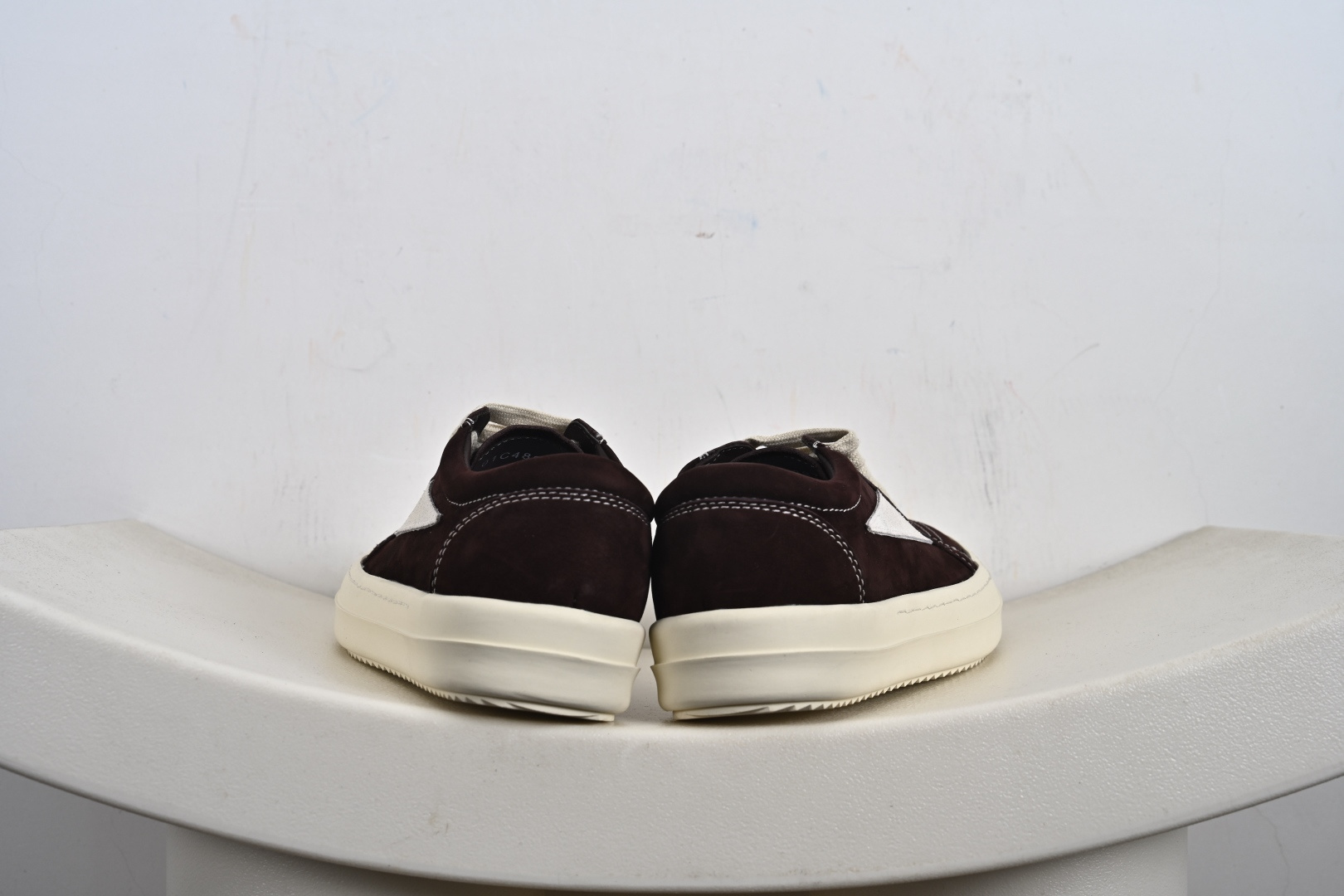 Rick Owens支线品牌DRKSHDW SS23 EDFU Vintage Low- Sneakers”Grey/Milk”低帮系列暗黑高街经典增高休闲运动厚底板鞋