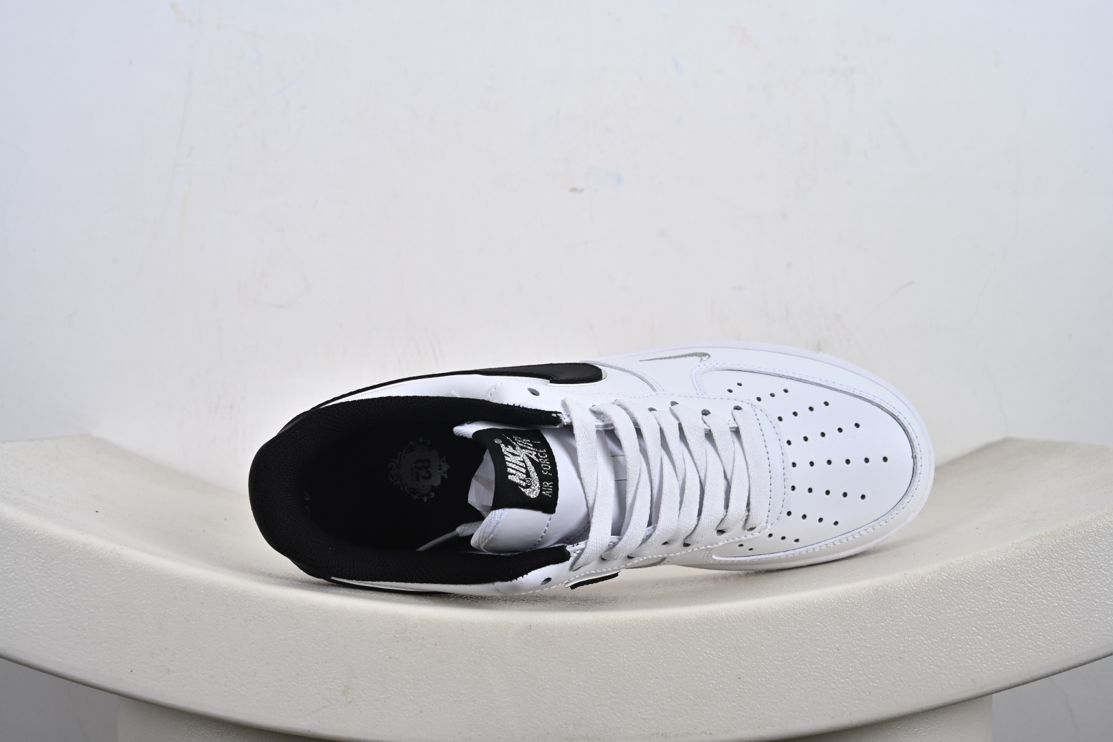 240 定制版 Nike Air Force 1'07 Low 黑银小勾 空军一号低帮休闲板鞋 ZH0316-109