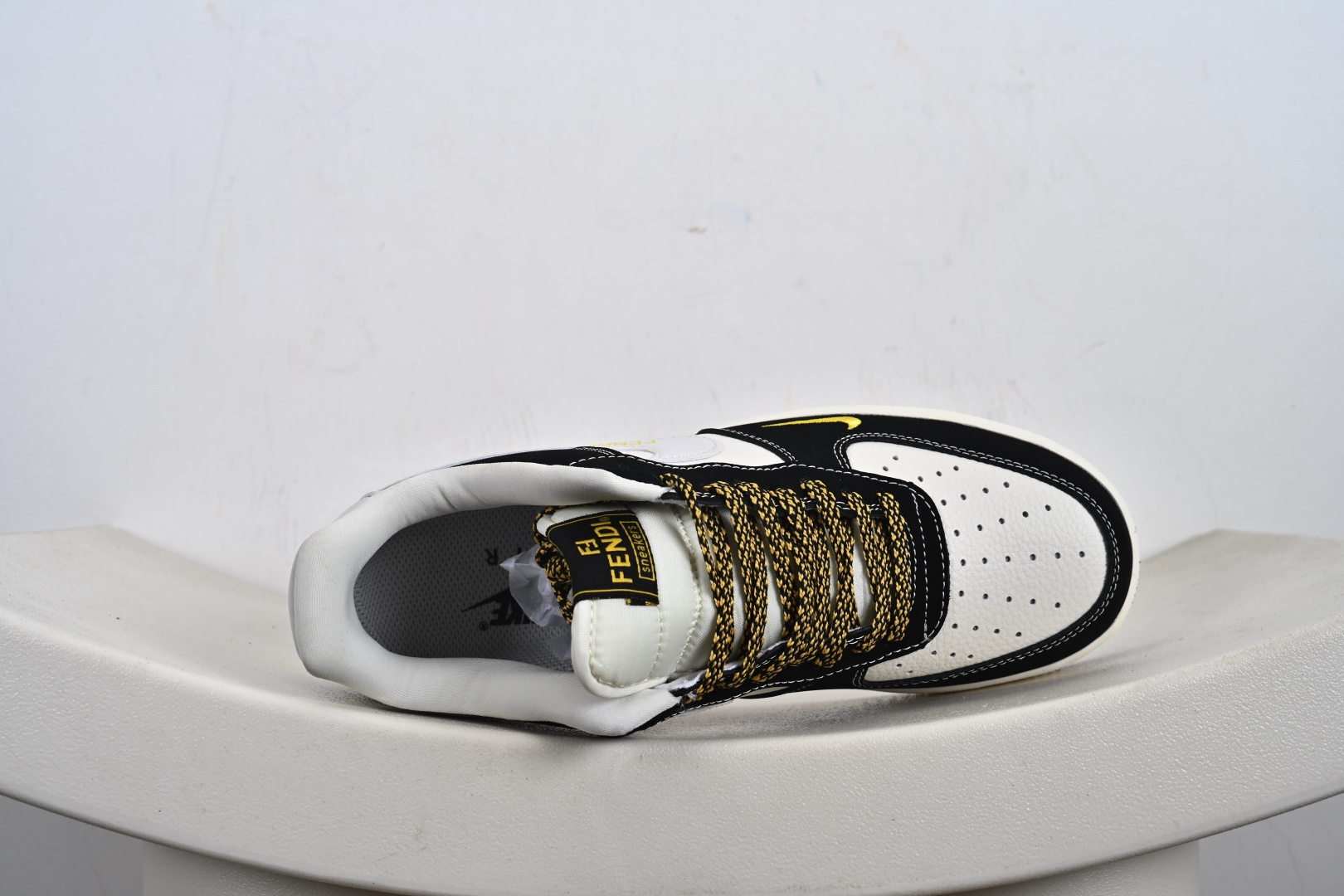 定制版 Nike Air Force 1'07 Low 芬迪联名 黑猫 空军一号低帮休闲板鞋 DX1888-099