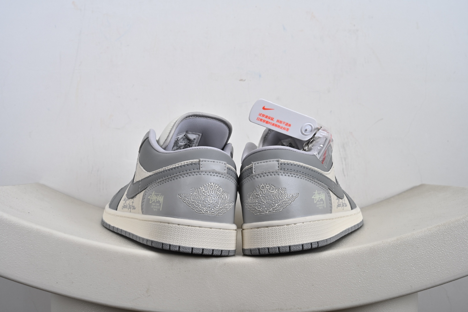 260 Air Jordan 1 Low 斯图西 联名 高端定制 低帮复古篮球鞋 QD1988-006