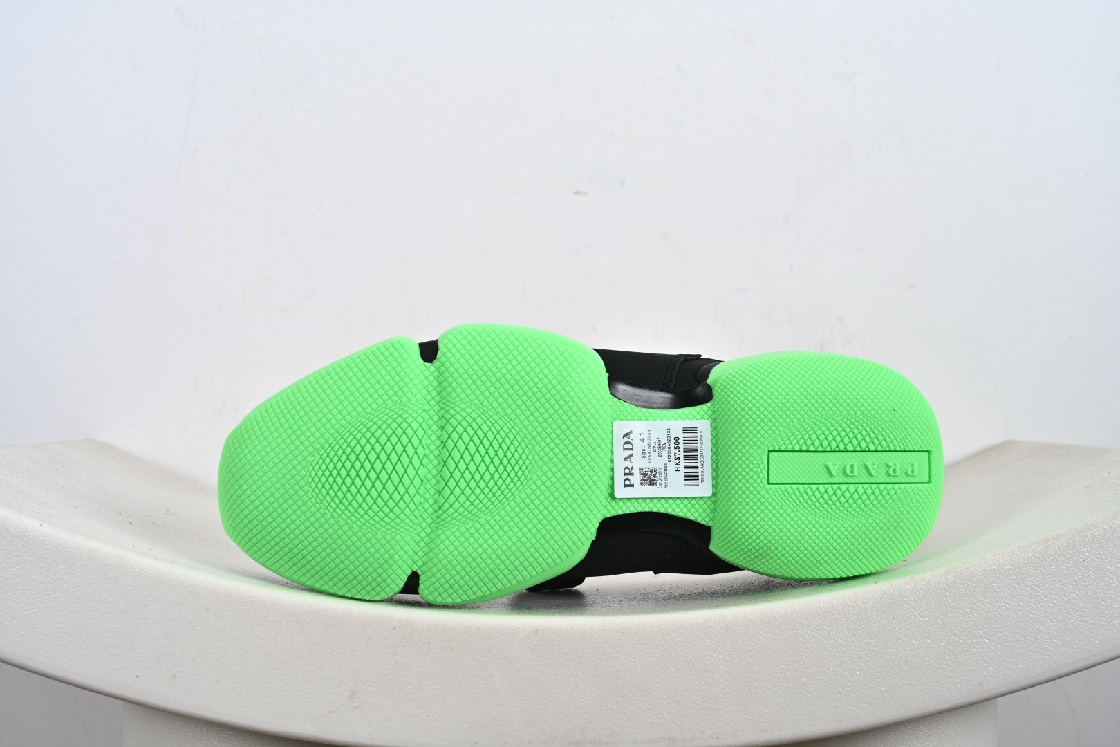 240 PRADA普拉达 织物橡胶 厚底套脚 透气低帮生活休闲鞋