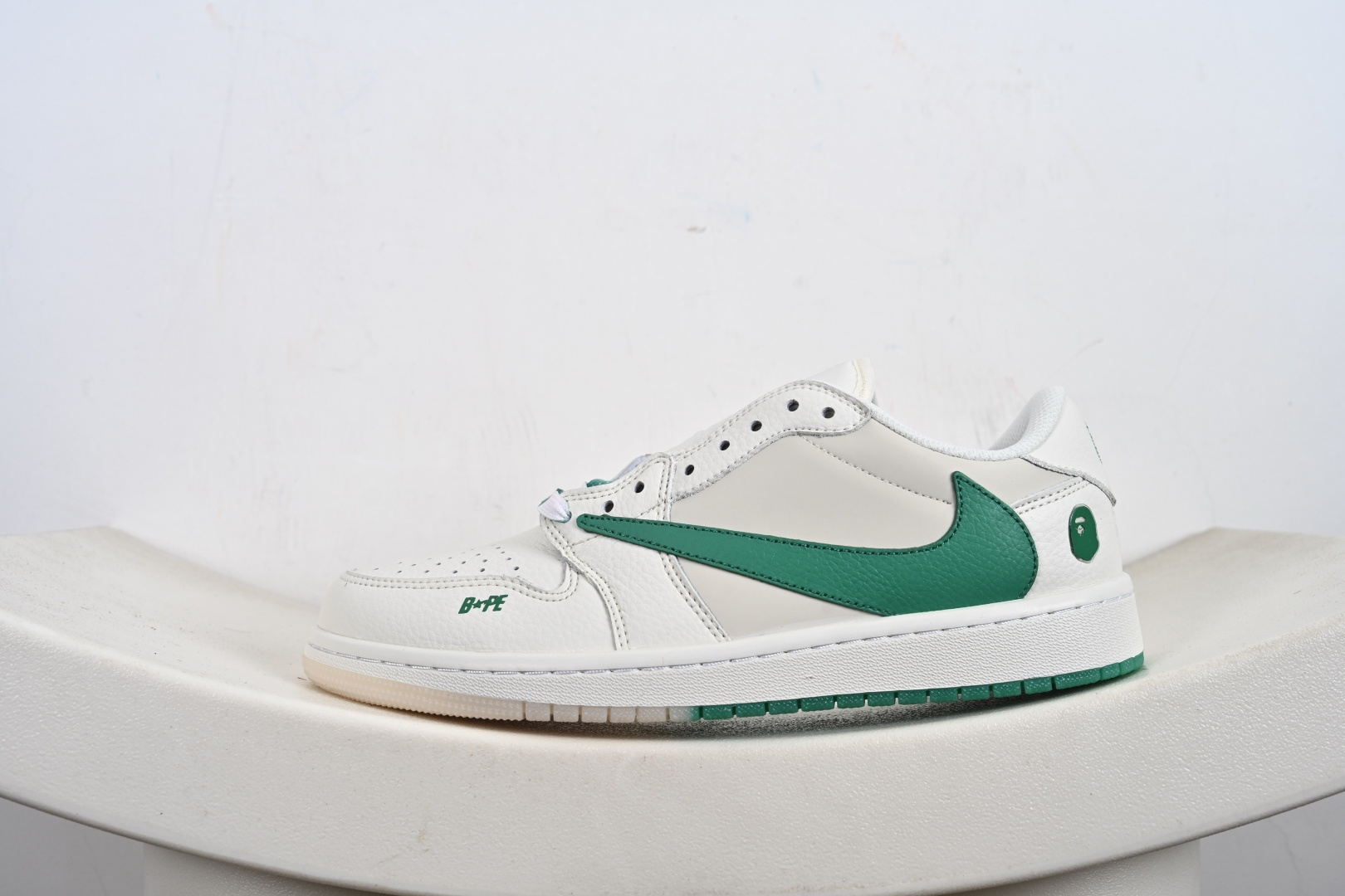 240 Travis Scott x Fragment Design x Jordan Air Jordan 1 Low SP Bape联名——“白绿” DM7866-116
