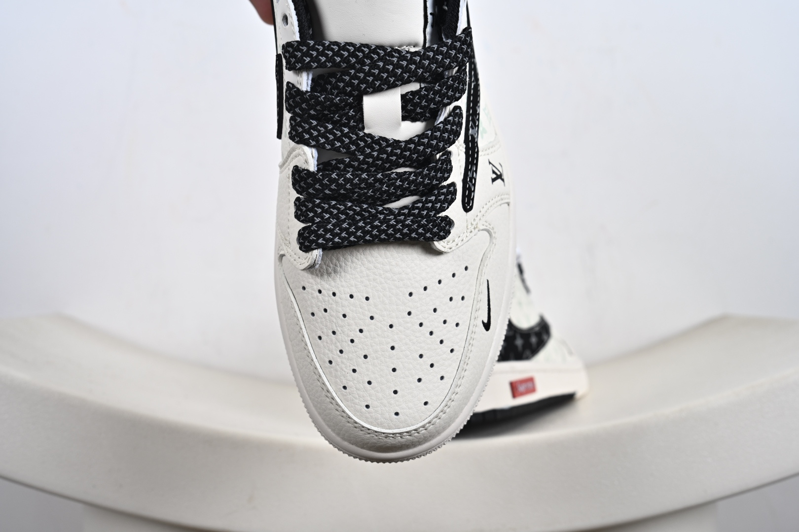 260 Travis Scott x Fragment Design x Air Jordan 1 Low SP AJ1 乔1双拼花黑勾 低帮文化休板闲鞋 CX5050-Y27