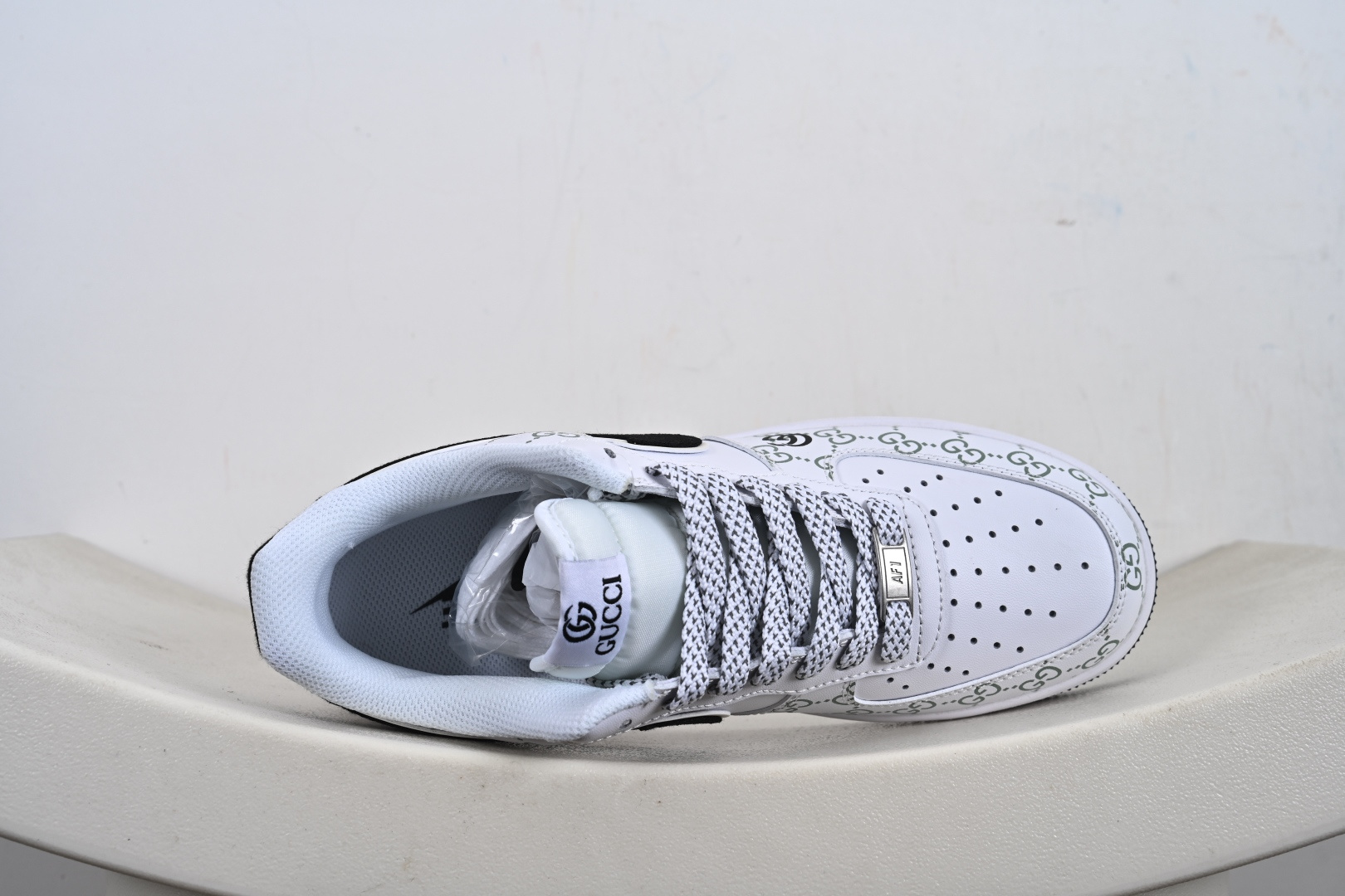 240 NIke Air Force 1 '07 Low “LV，GUCCI联名——棕白色”空军一号 低帮 运动鞋 XX3168-132