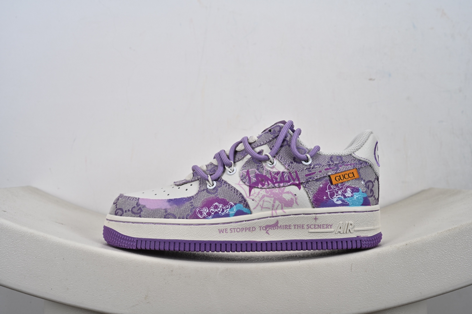 定制版 Nike Air Force 1'07 Low ”Dreaming” 手绘涂鸦 恋空织梦 空军一号低帮休闲板鞋 BD7700-202