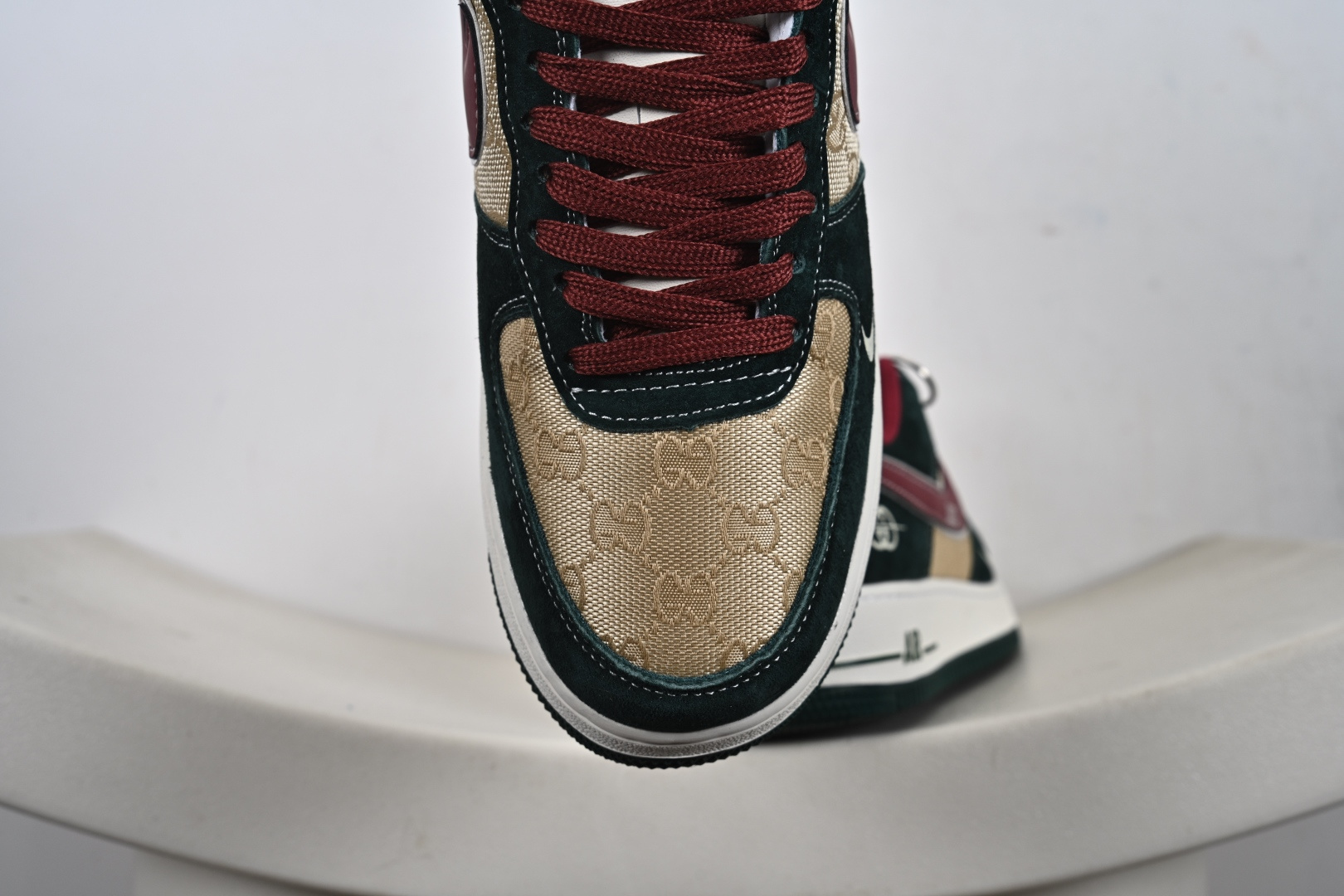 定制版 Air Force 1'07 Low 古驰联名 卡其朱砂勾 空军一号低帮休闲板鞋 SY1388-007