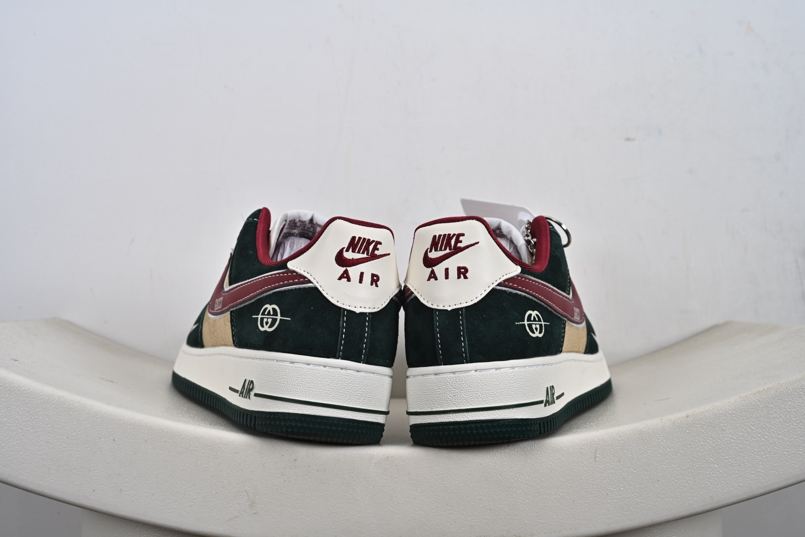 定制版 Air Force 1'07 Low 古驰联名 卡其朱砂勾 空军一号低帮休闲板鞋 SY1388-007