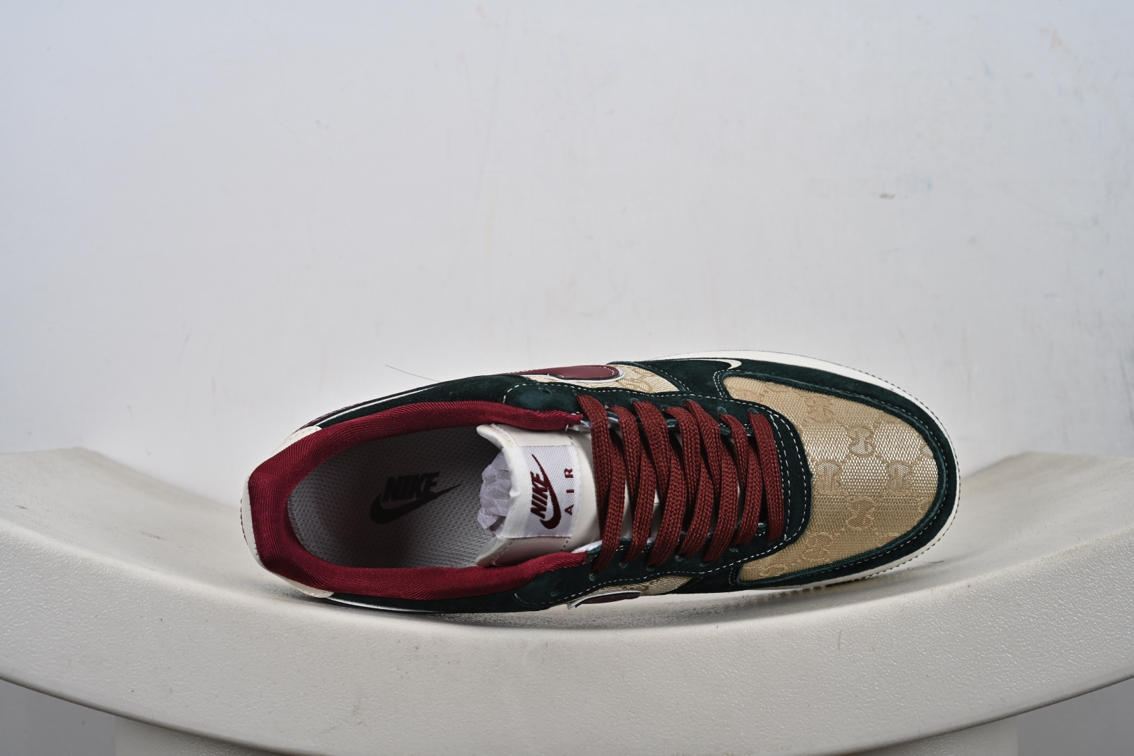 定制版 Air Force 1'07 Low 古驰联名 卡其朱砂勾 空军一号低帮休闲板鞋 SY1388-007