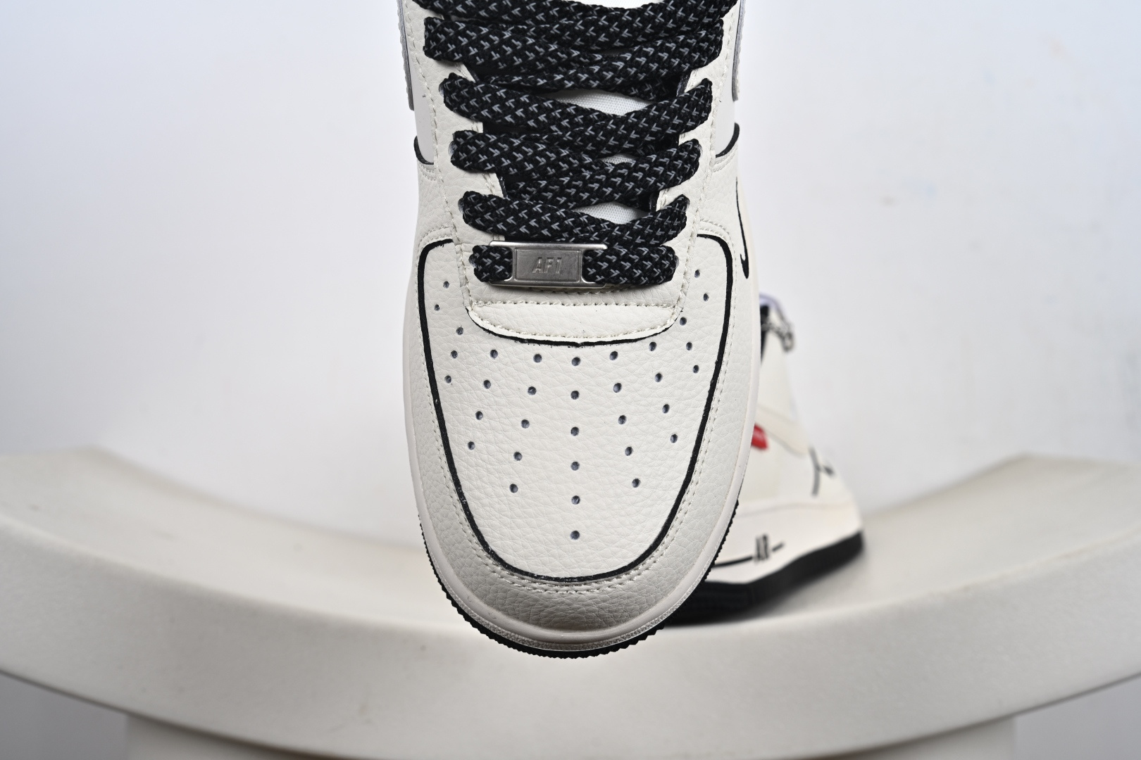 Nike Air Force 1'07 Low Supreme联名 米黑边 空军一号低帮休闲板鞋 XX3168-220