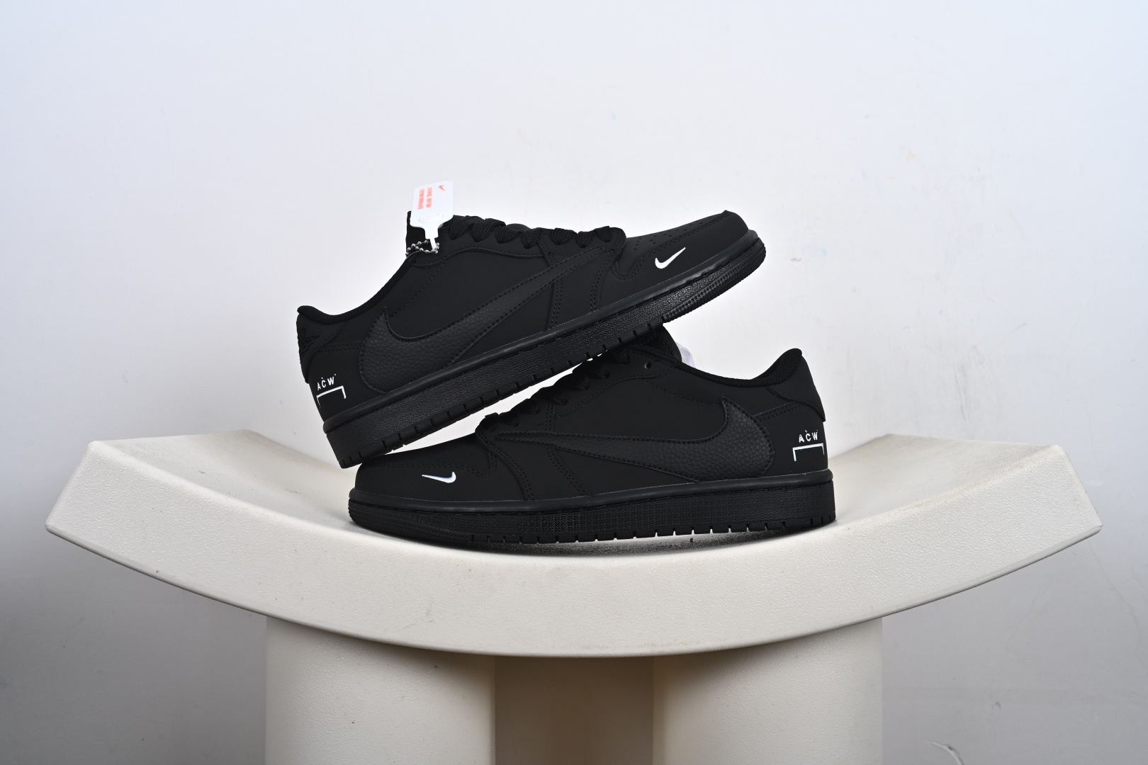 定制版Nike Air Jordan 1 x Travis Scott AJ1倒勾 乔一倒钩 ‘DIY’定制 耐克 低帮文化篮球鞋 AC1808-190