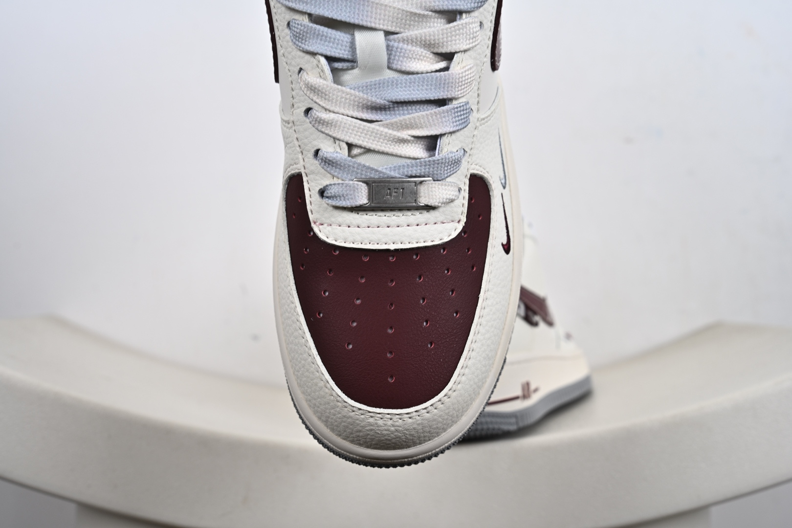 Nike Air Force 1 '07 Low “斯图西联名 北面联名——米灰红小双勾”空军一号 高端定制 低帮 运动鞋 QW5606-268