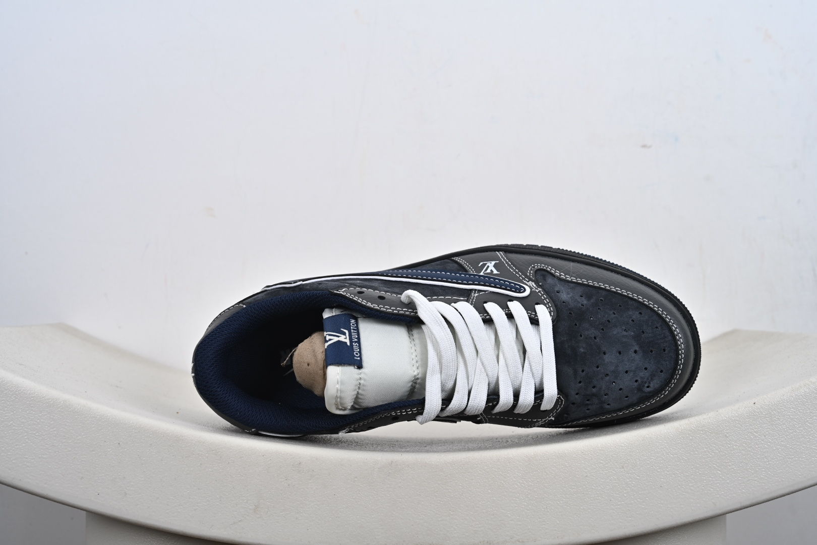 Fragment x Travis Scott x LV Air Jordan 1 Low 三方联名倒钩 DZ5899-024