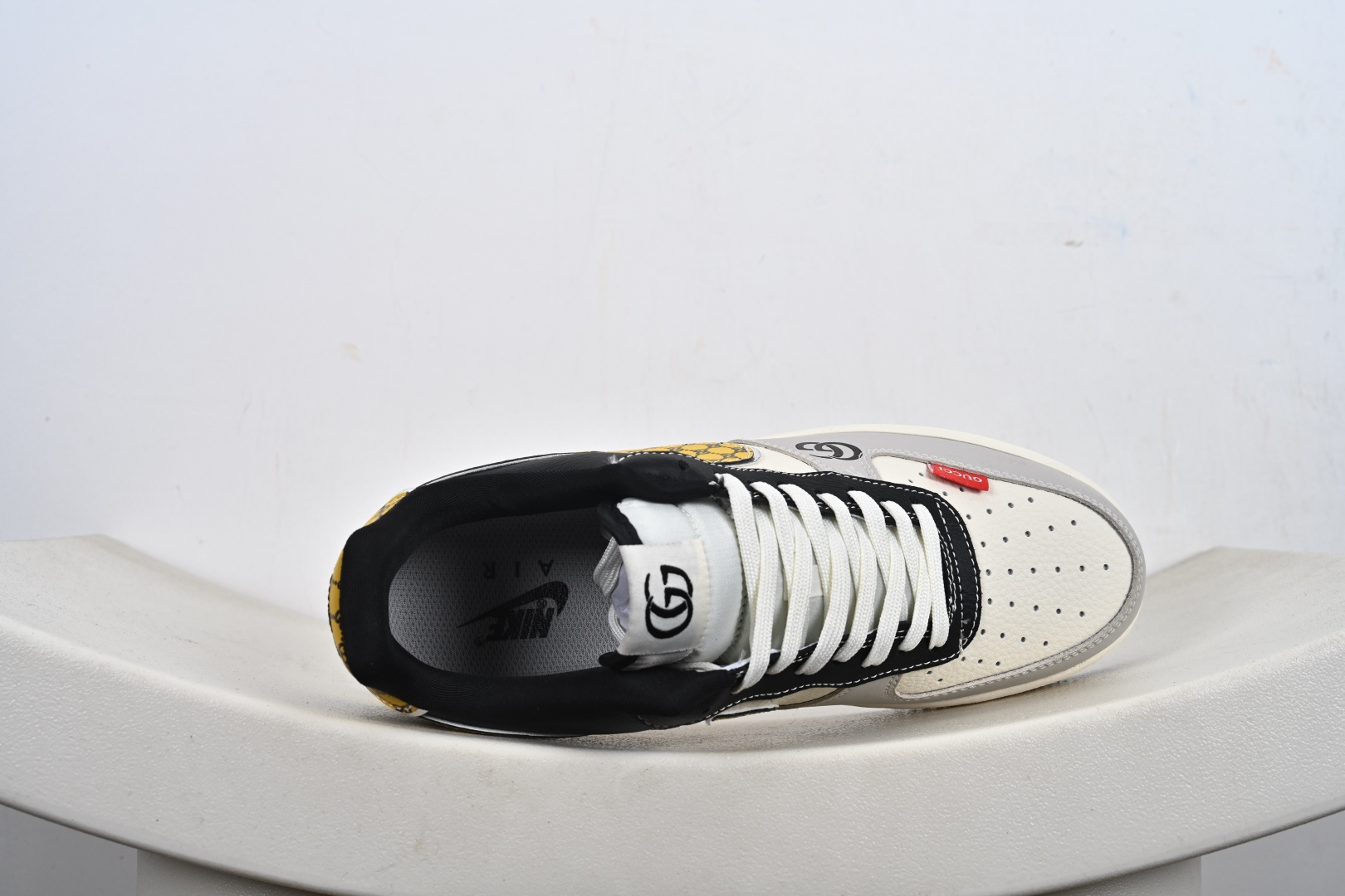 定制版Gucci x Nk Air Force 1’07 定制配色 古驰联名 空军一号经典低帮休闲百搭板鞋 DF0188-104