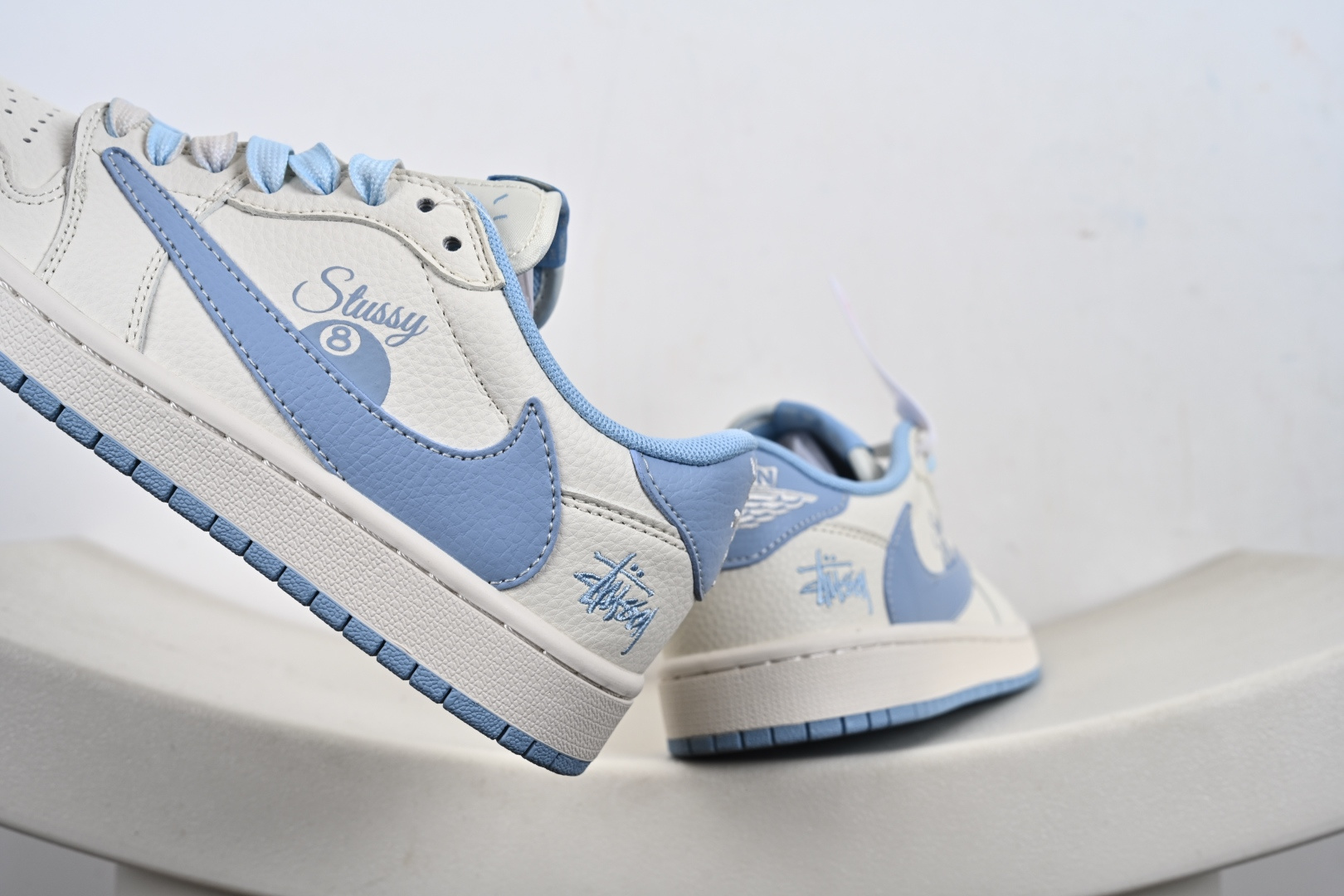 定制版Travis Scott x Fragment Design x Jordan Air Jordan 1 Low OG SP “斯图西联名——台球蓝勾” XS7089-602
