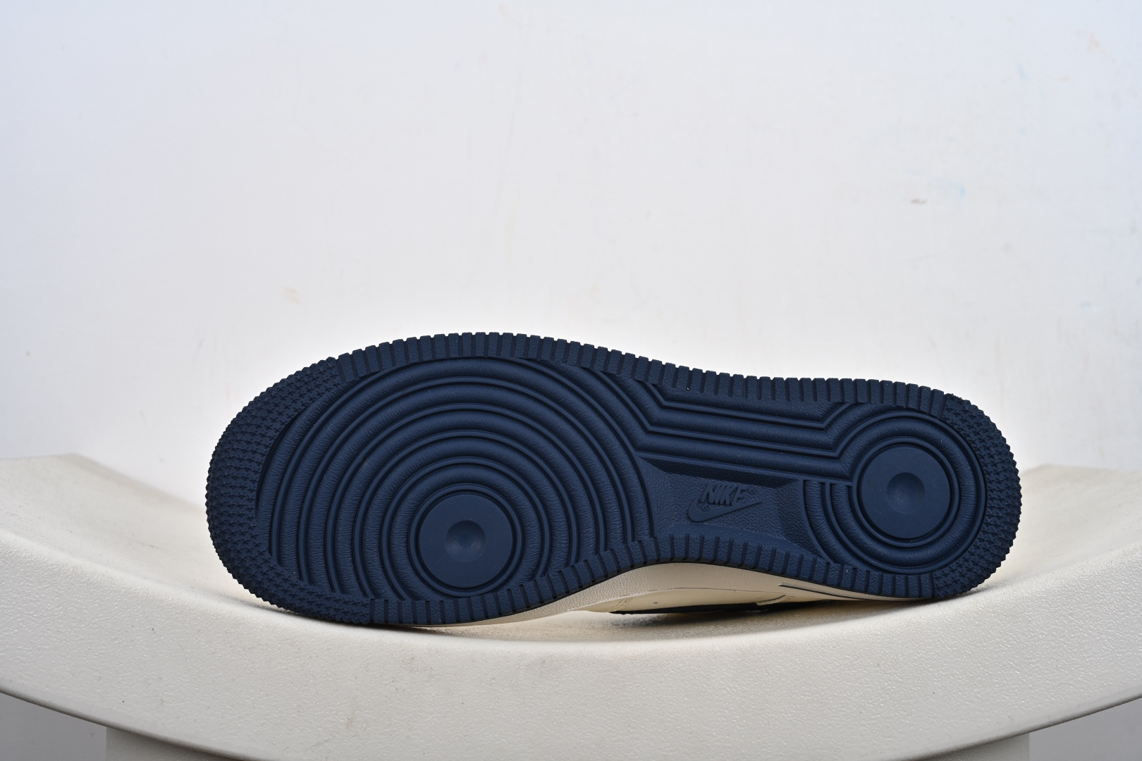 定制版Nike Air Force 1'07 Low 耐克压纹 米白深蓝树纹 空军一号低帮休闲板鞋 SM6668-122