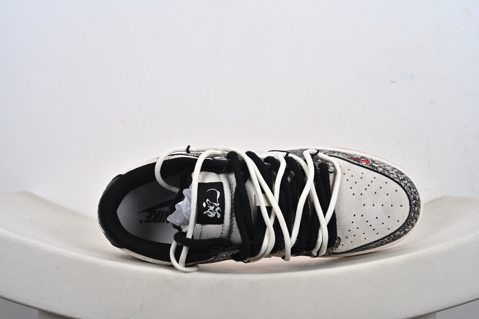 Supreme x Stussy x Nike Dunk Low 绑带米白藏蓝勾 YX5066-275