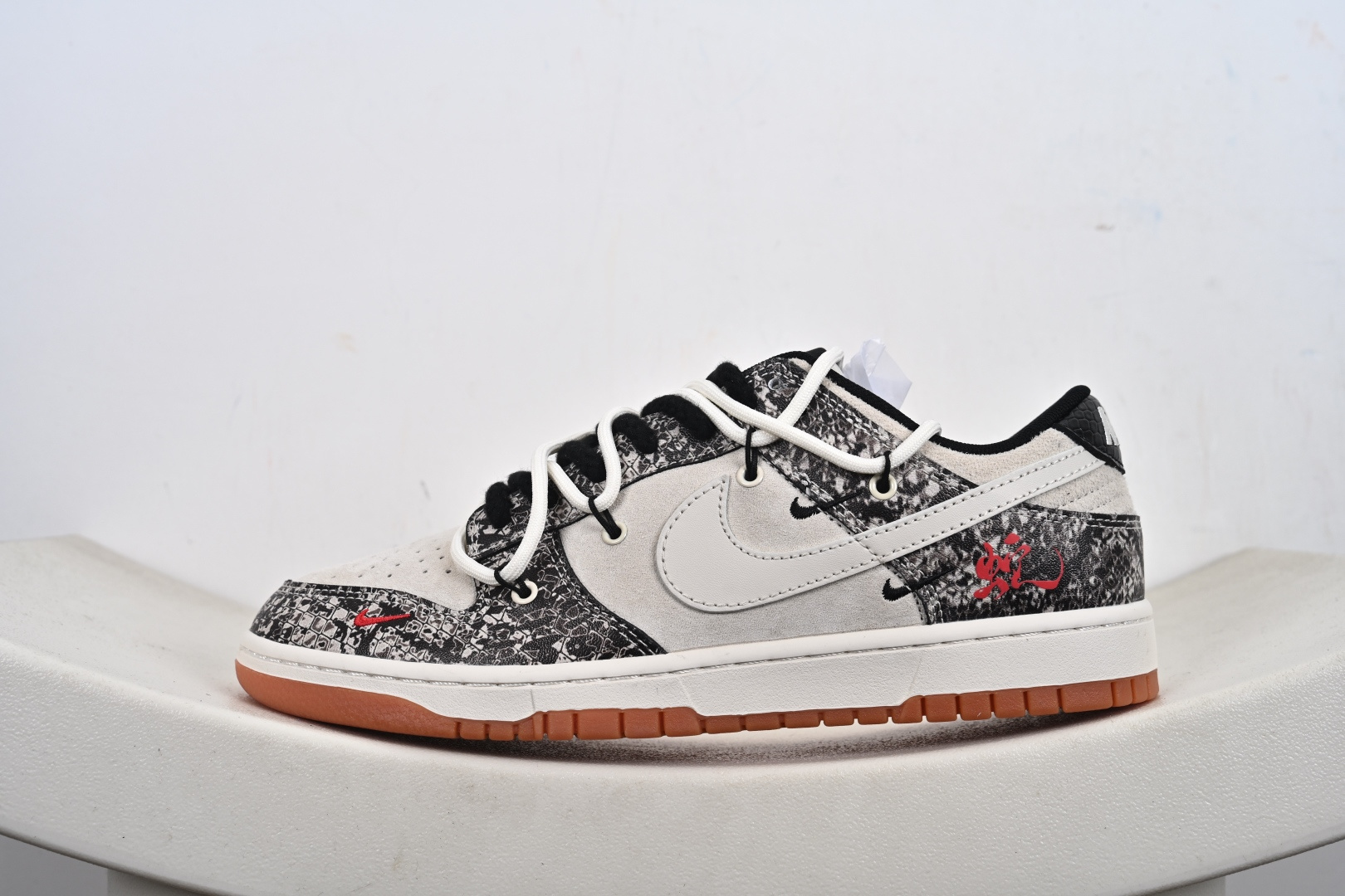 Supreme x Stussy x Nike Dunk Low 绑带米白藏蓝勾 YX5066-275