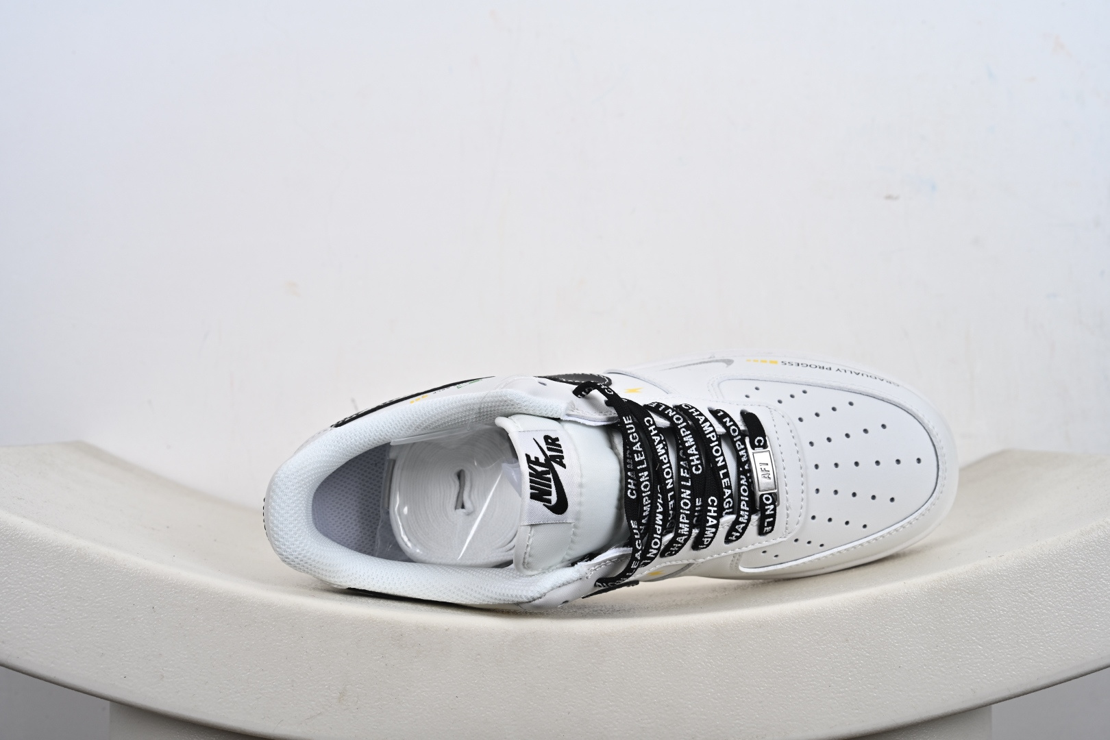 定制版Nike Air Force 1 '07 Low 白黑条形码 空军一号低帮休闲板鞋 JP8028-072