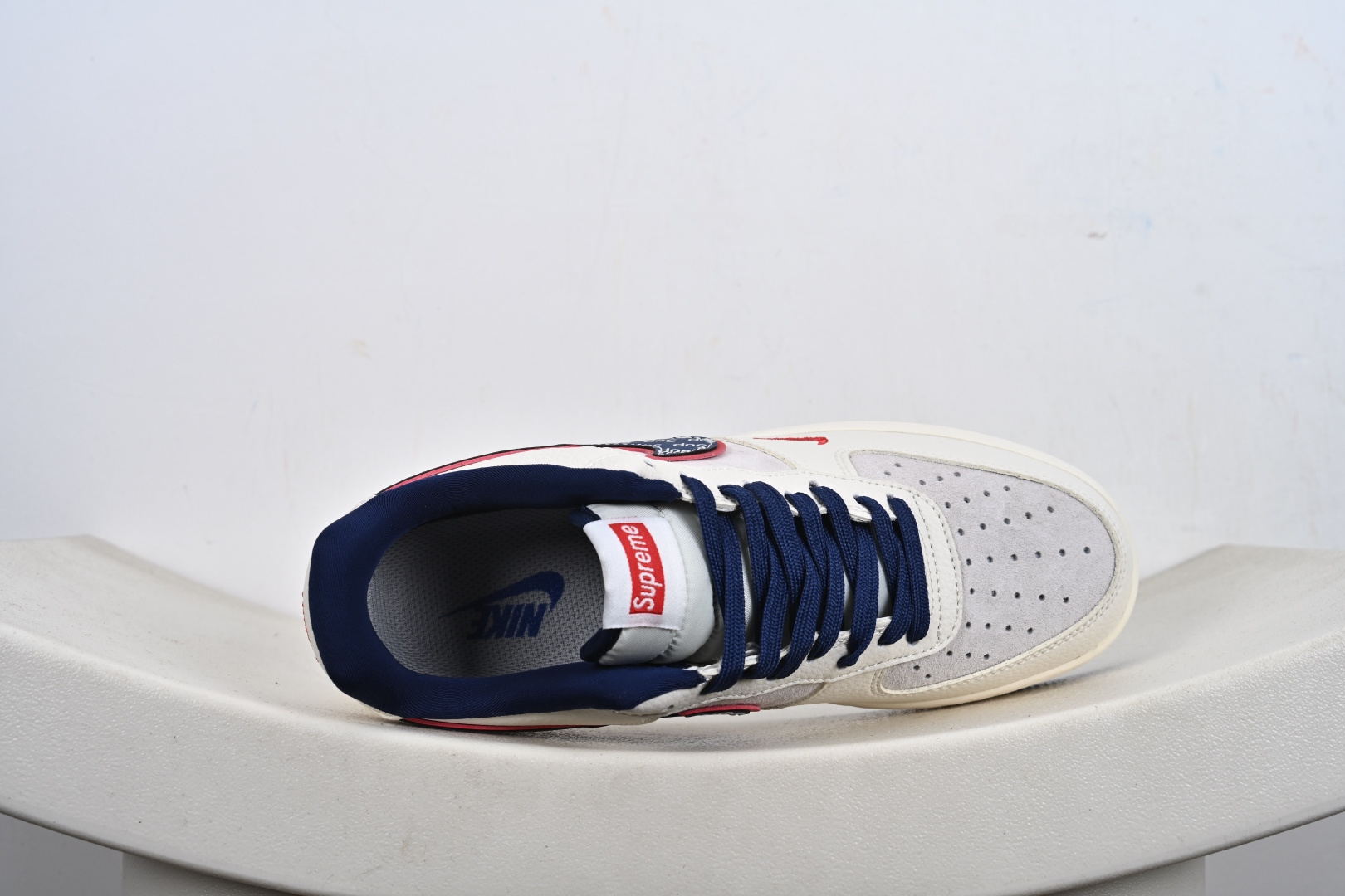 定制版NIke Air Force 1 '07 Low “SUP联名--白红蓝三小勾” 空军一号低帮 运动鞋 休闲鞋 DD1982-328