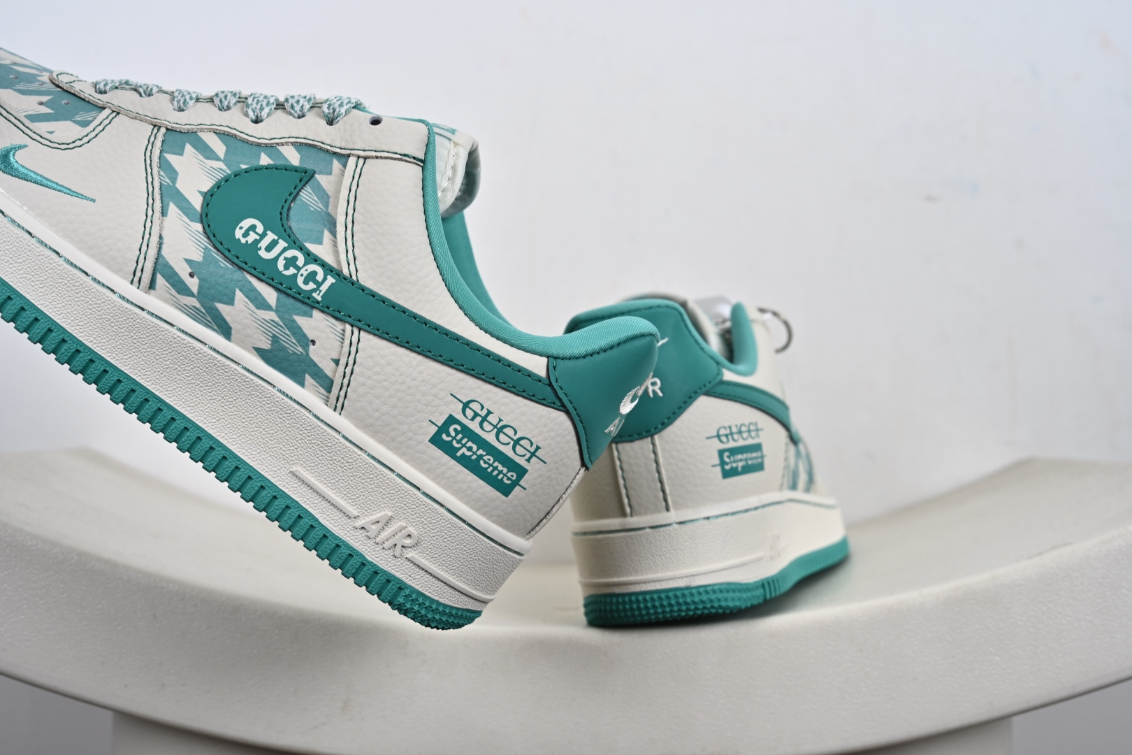 定制版NIke Air Force 1 '07 Low “古驰联名——薄荷绿”空军一号 低帮 运动鞋 XL1979-124