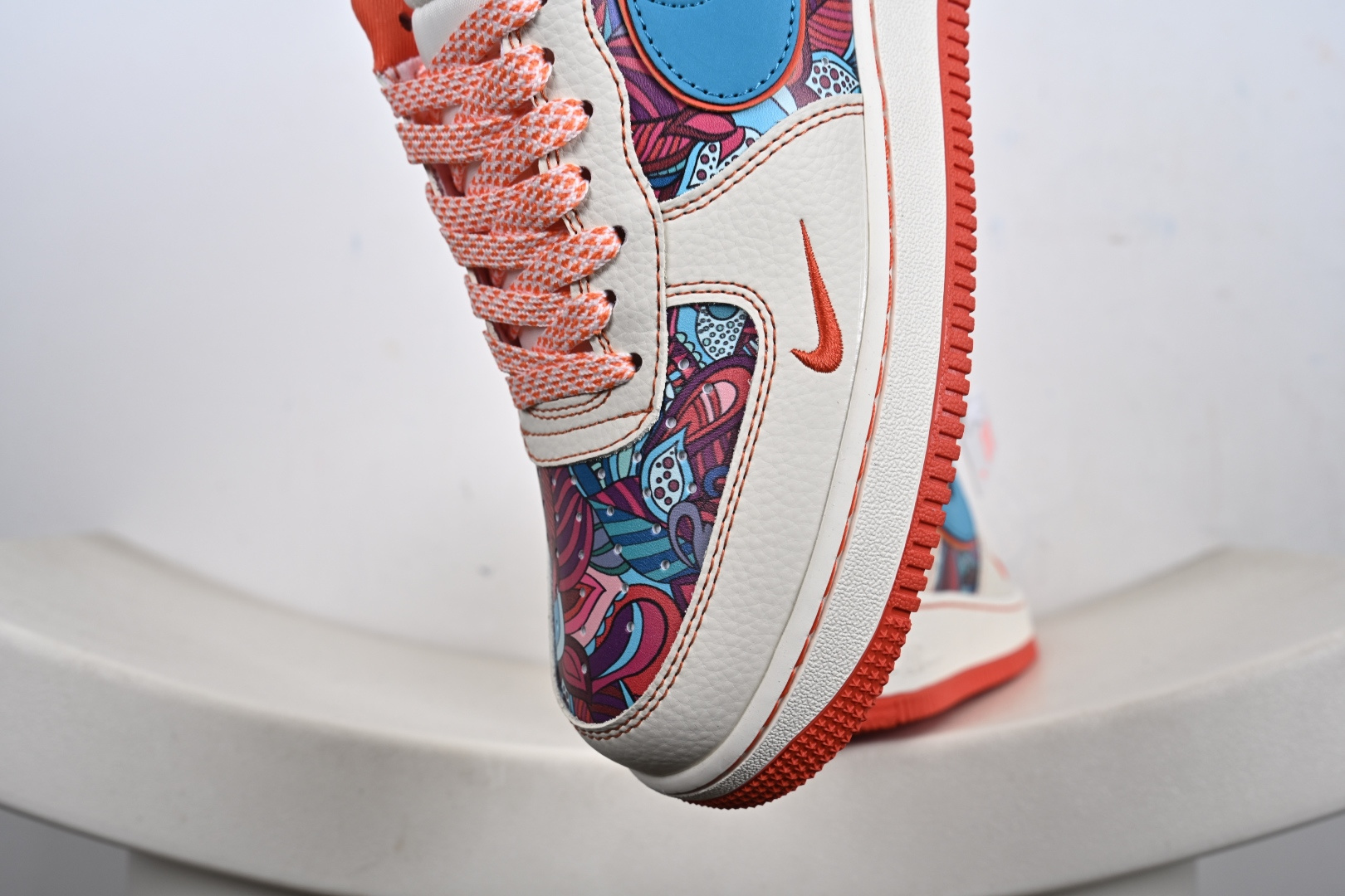 定制版NIke Air Force 1 '07 Low “花橙鬼脸”空军一号 低帮 运动鞋 休闲鞋 XL1979-125