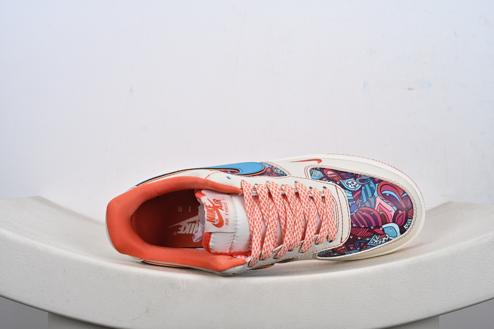 定制版NIke Air Force 1 '07 Low “花橙鬼脸”空军一号 低帮 运动鞋 休闲鞋 XL1979-125