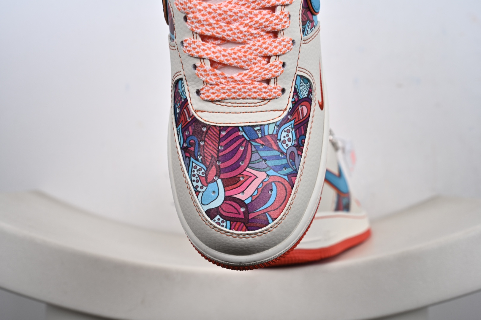 定制版NIke Air Force 1 '07 Low “花橙鬼脸”空军一号 低帮 运动鞋 休闲鞋 XL1979-125