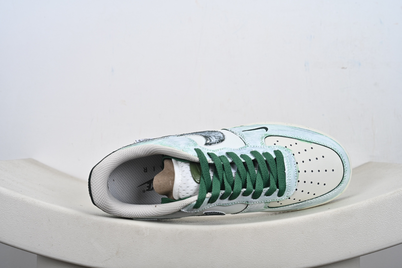 240 手绘涂鸦“青竹墨韵”Nike Air Force 1 “Bamboo in Ink Wash”空军一号定制板鞋 FB1839-123