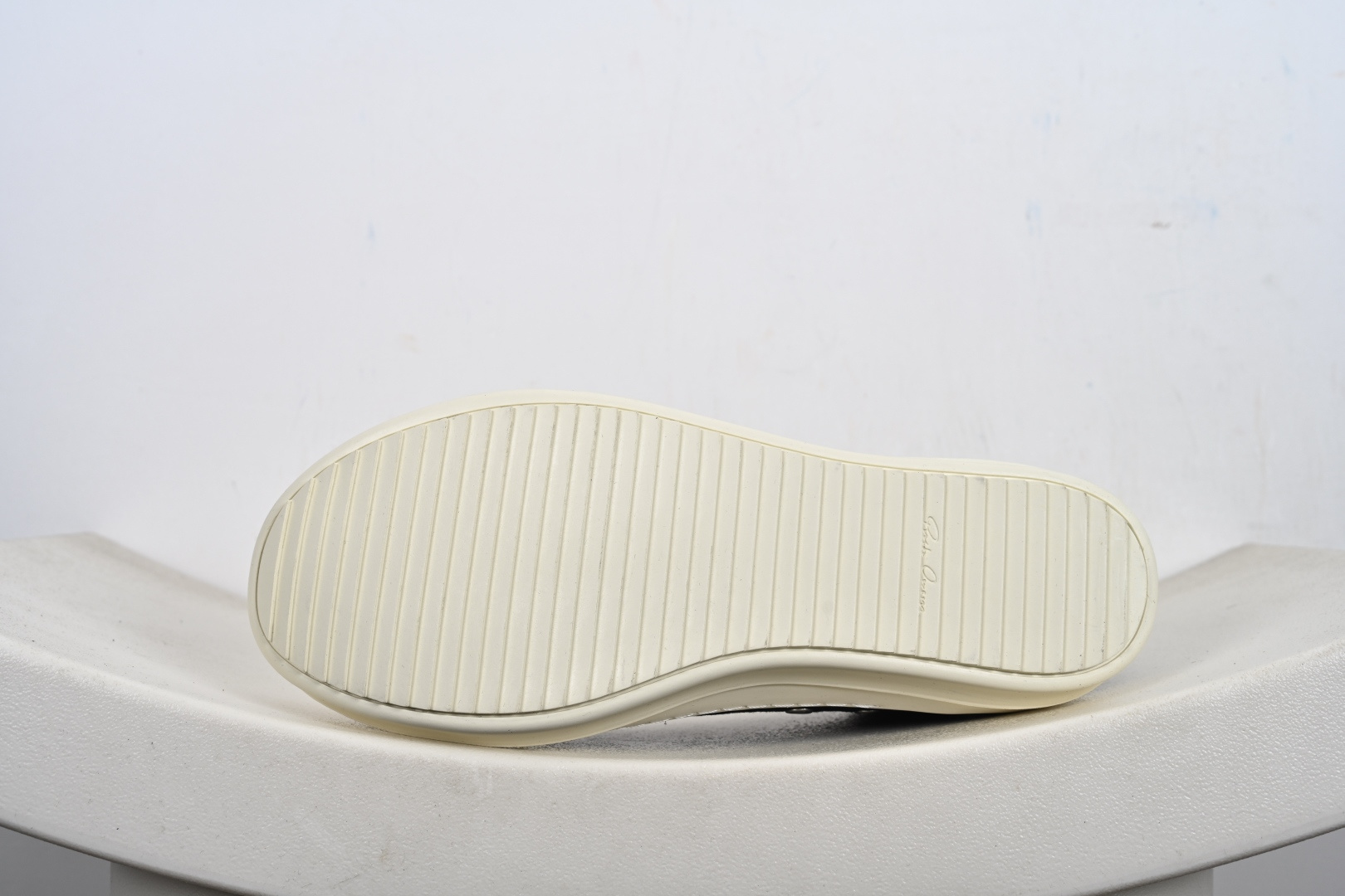 220 RICK OWENS/RO Hollywood 欧文斯 小牛皮 圆头系带低帮板鞋