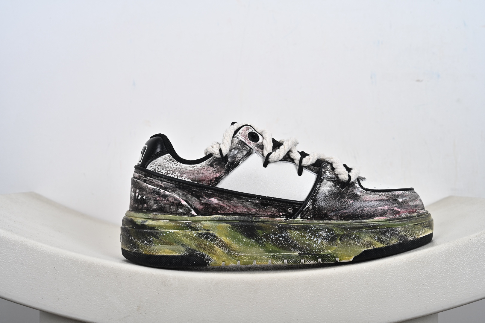 280 MLB Chunky Liner New York Yankees 绑带做旧 定制配色学长鞋系列低帮老爹风轻量增高厚底百搭休闲运动慢跑鞋 3ASXCA12N(C0001)