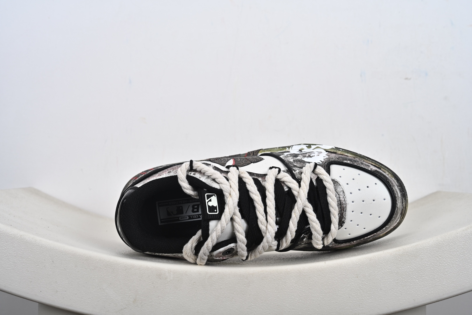 280 MLB Chunky Liner New York Yankees 绑带做旧 定制配色学长鞋系列低帮老爹风轻量增高厚底百搭休闲运动慢跑鞋 3ASXCA12N(C0001)