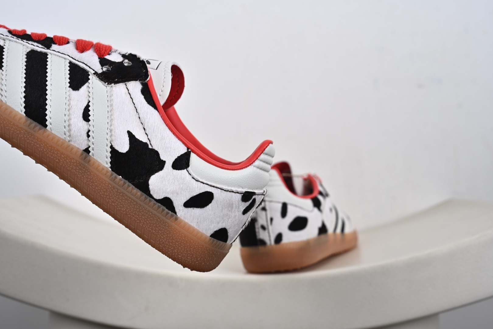 170 纯原版Adidas Samba OG 阿迪三叶草休闲板鞋黑白豹纹马毛 KI6956