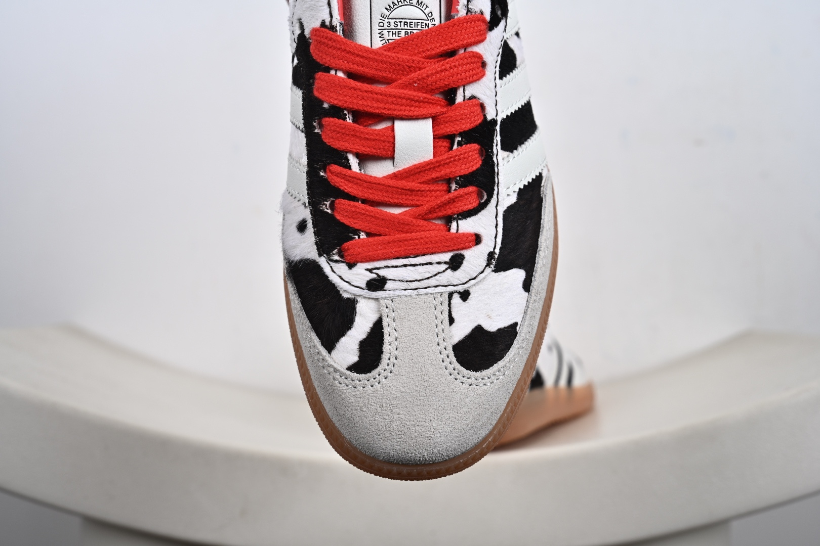 170 纯原版Adidas Samba OG 阿迪三叶草休闲板鞋黑白豹纹马毛 KI6956