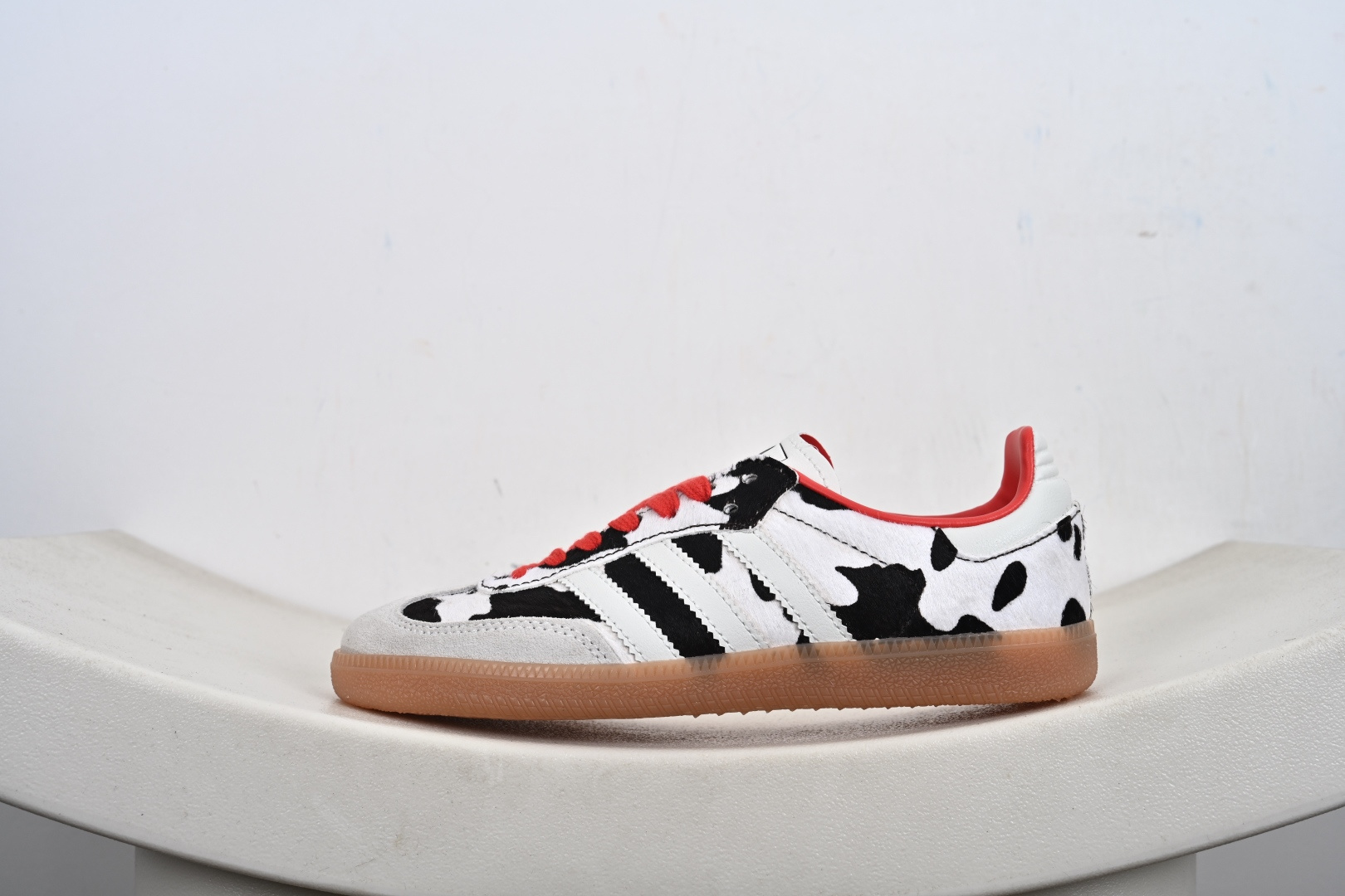 170 纯原版Adidas Samba OG 阿迪三叶草休闲板鞋黑白豹纹马毛 KI6956