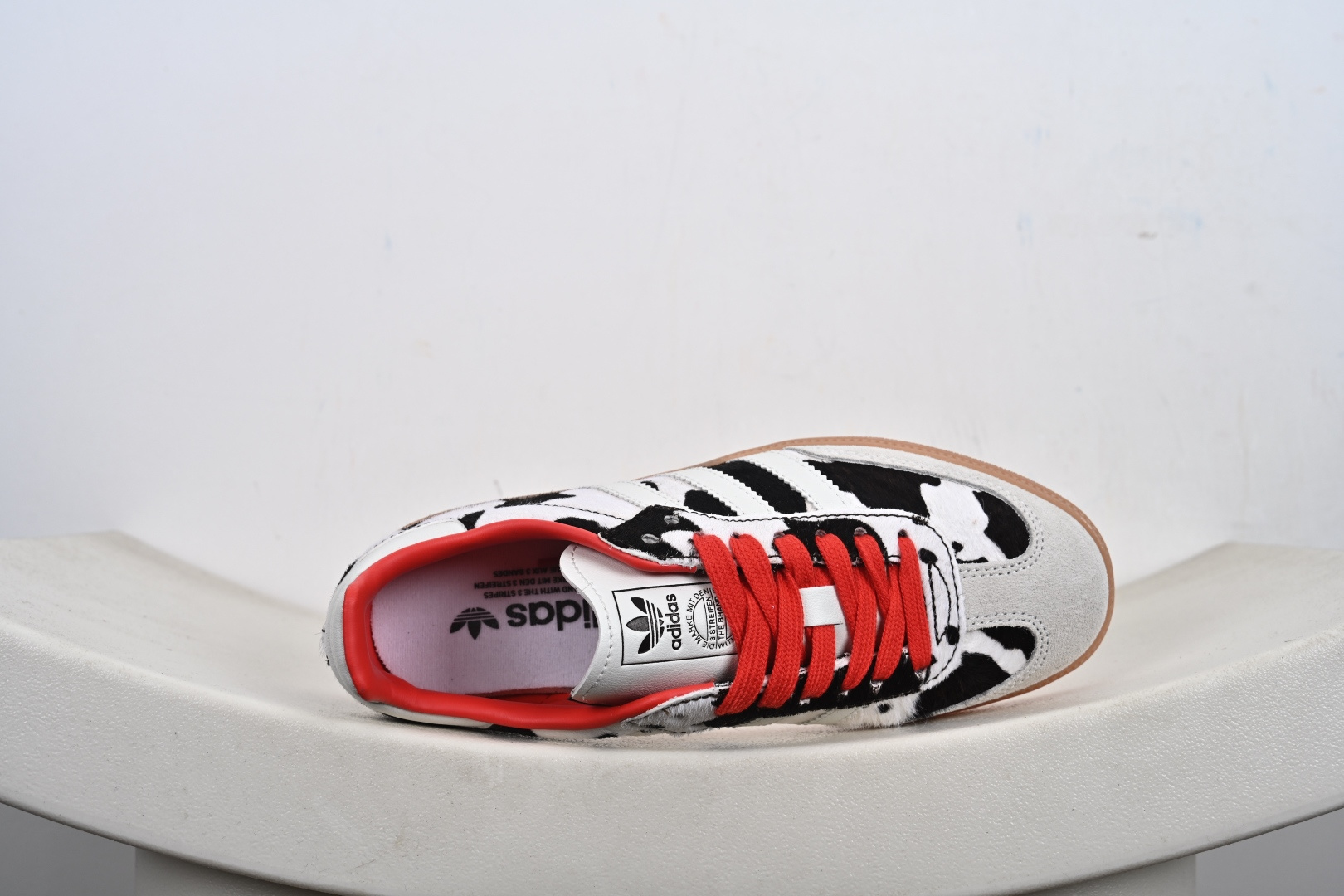 170 纯原版Adidas Samba OG 阿迪三叶草休闲板鞋黑白豹纹马毛 KI6956