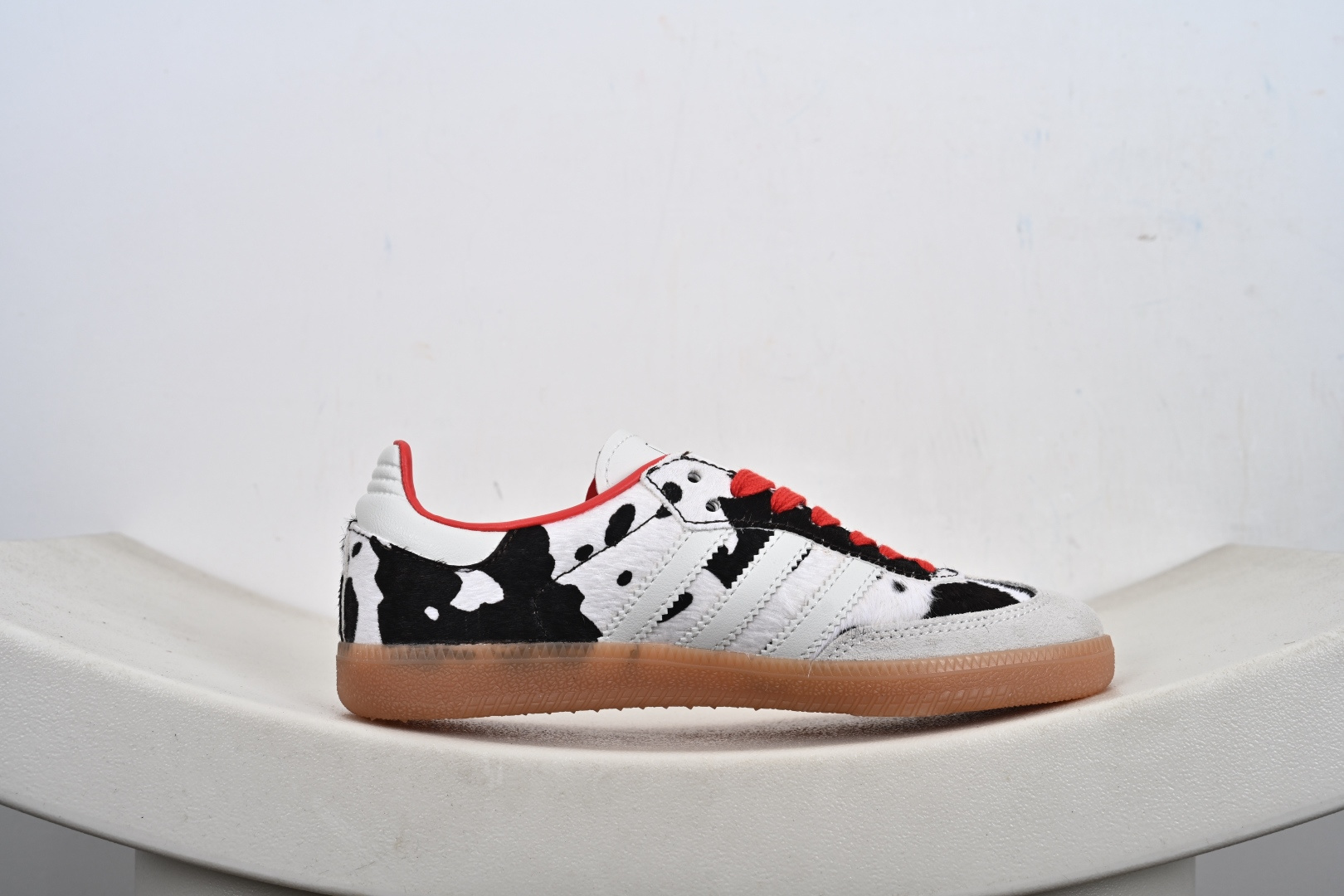 170 纯原版Adidas Samba OG 阿迪三叶草休闲板鞋黑白豹纹马毛 KI6956