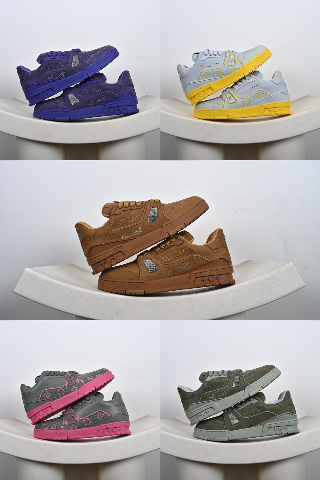 代购级别 Louis VuittTrainer 2021ss早春全新时装走秀运动鞋