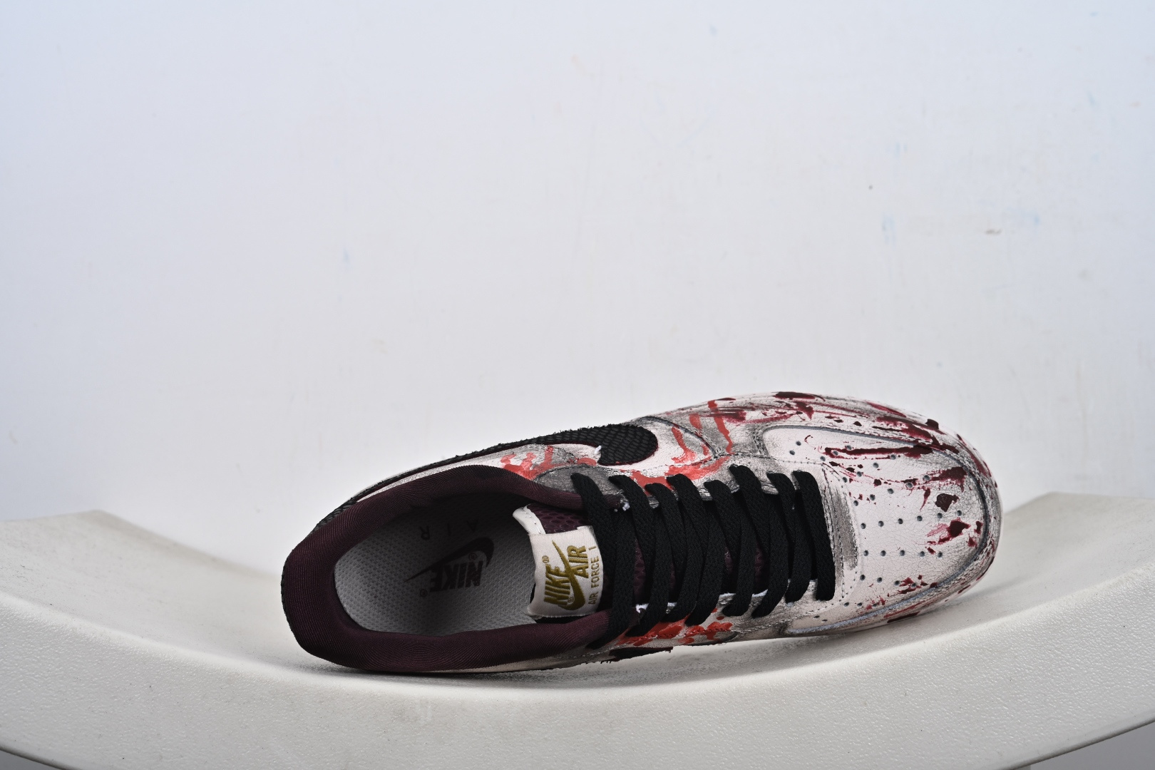 240 定制版手绘涂鸦“哥特血痕”Nike Air Force 1 “Gothic Bloodstains”空军一号定制板鞋 XL2132-888-Chinese UA Cheap High Quatity Brand Clothes Bags handbags Sneakers wholesale wholesaler seller from China Factory suppliers Fashion Clothing Shoes best Quality Beautiful Price 240 定制版手绘涂鸦“哥特血痕”Nike Air Force 1 “Gothic Bloodstains”空军一号定制板鞋 XL2132-888