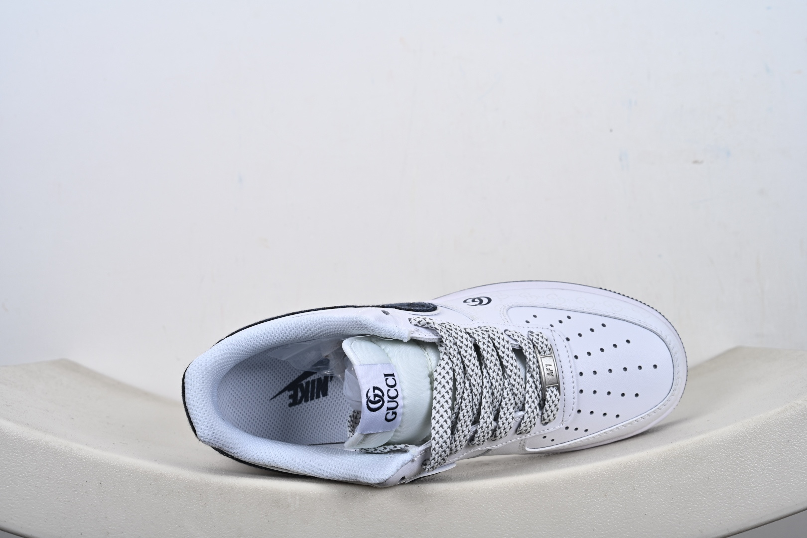 定制版NIke Air Force 1 '07 Low “古驰联名-牛仔蓝印花”空军一号 低帮 运动鞋 XX3168-196