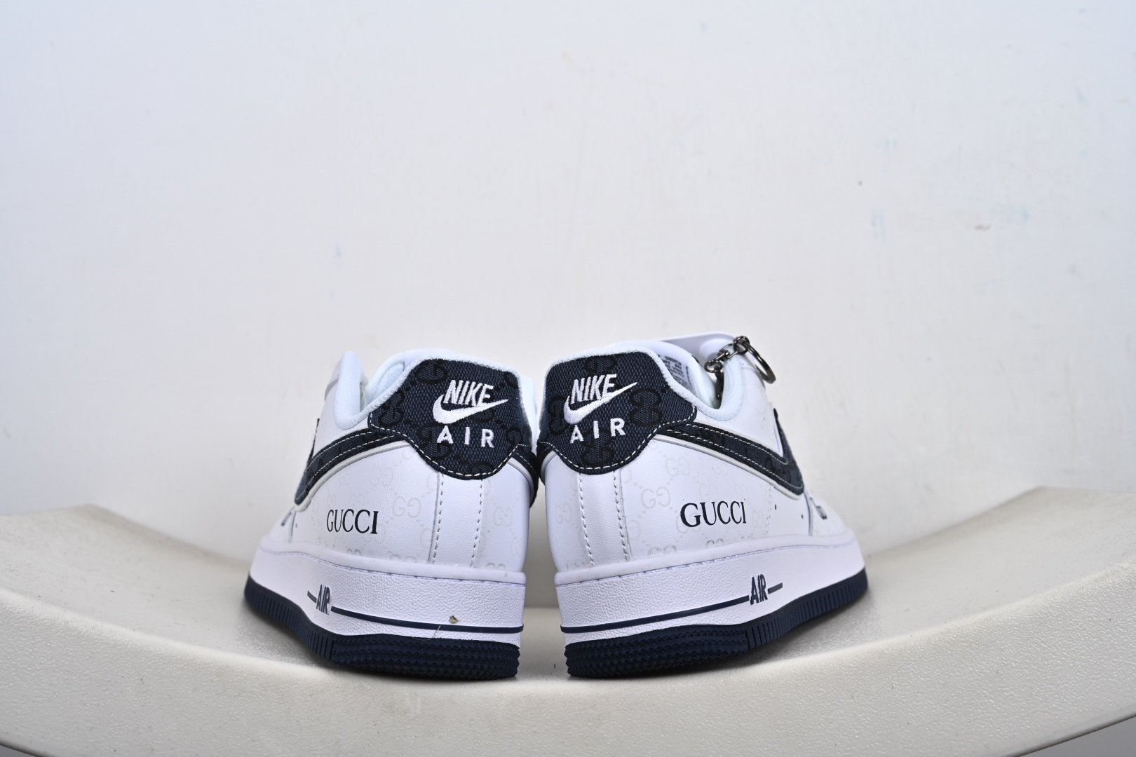 定制版NIke Air Force 1 '07 Low “古驰联名-牛仔蓝印花”空军一号 低帮 运动鞋 XX3168-196