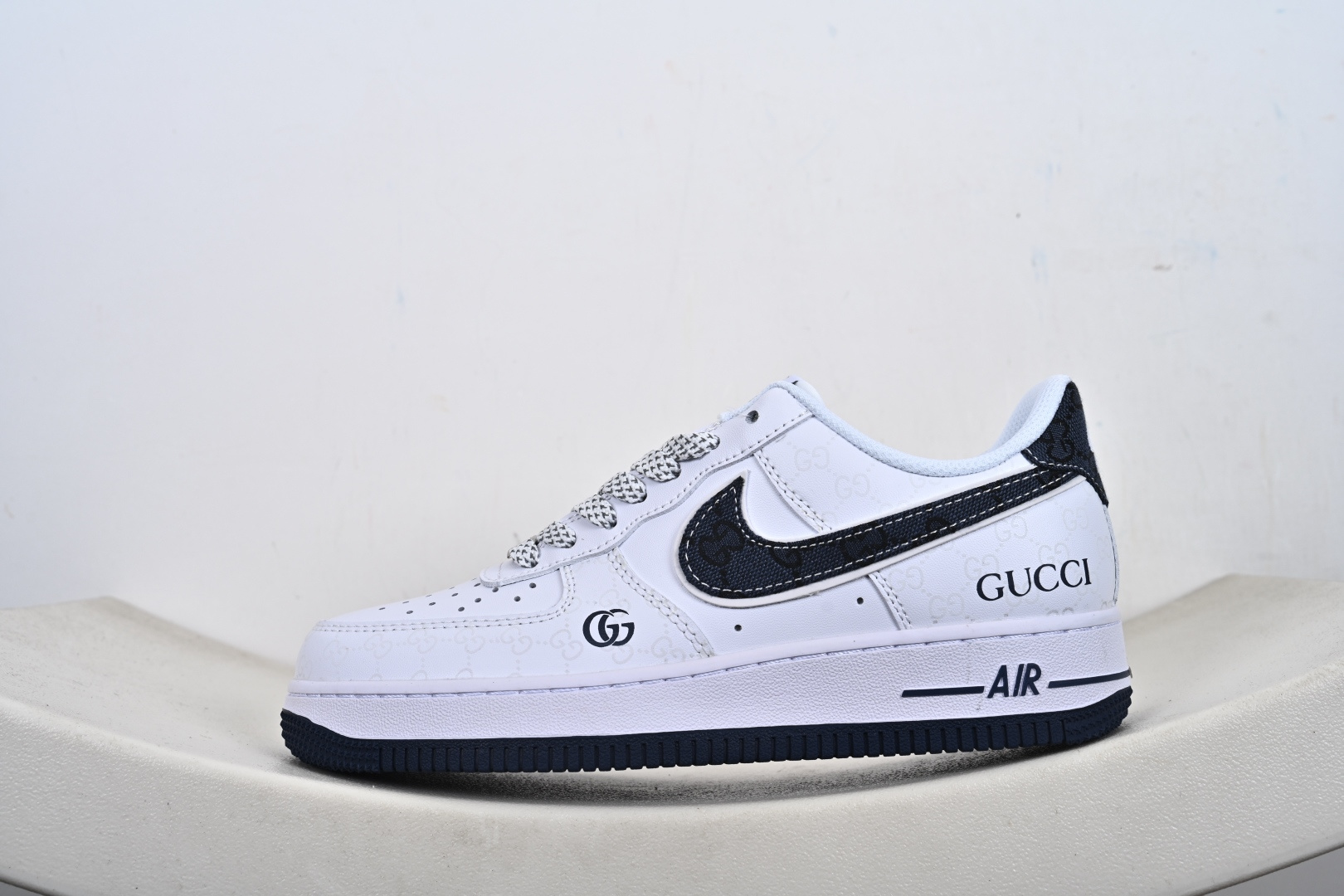 定制版NIke Air Force 1 '07 Low “古驰联名-牛仔蓝印花”空军一号 低帮 运动鞋 XX3168-196