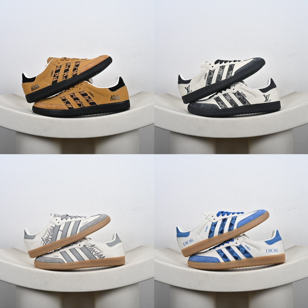 #合集💕
福利特价💰130支持放店‼️‼️‼️
Adidas SAMBA OG 德训鞋 高端定制桑巴系列 大厂纯原品质出货 超高清洁度 细节完美 舒适百搭 低帮休闲板鞋 
货号：XR0011、XR0001、XR0013、XR0004、
尺码：36-45（半）-F2-E0