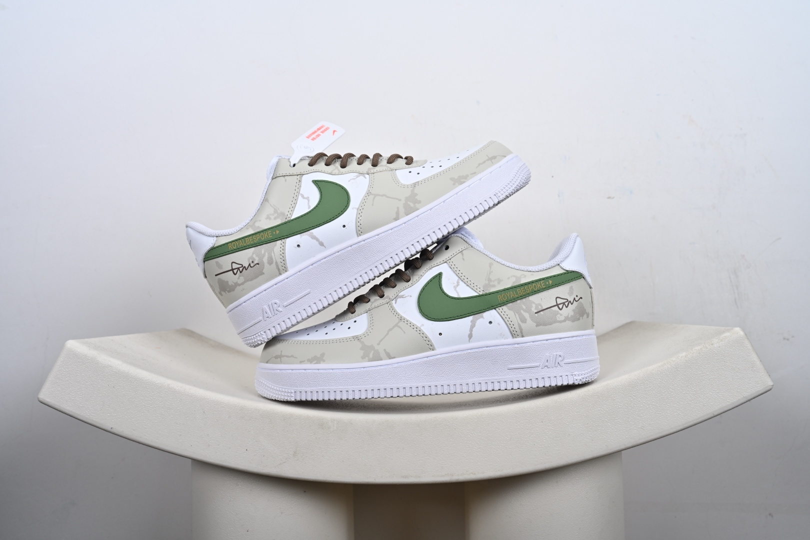 定制版 Nike Air Force 1’07 Low 棕绿序章 空军一号低帮休闲板鞋 ZH0316-130