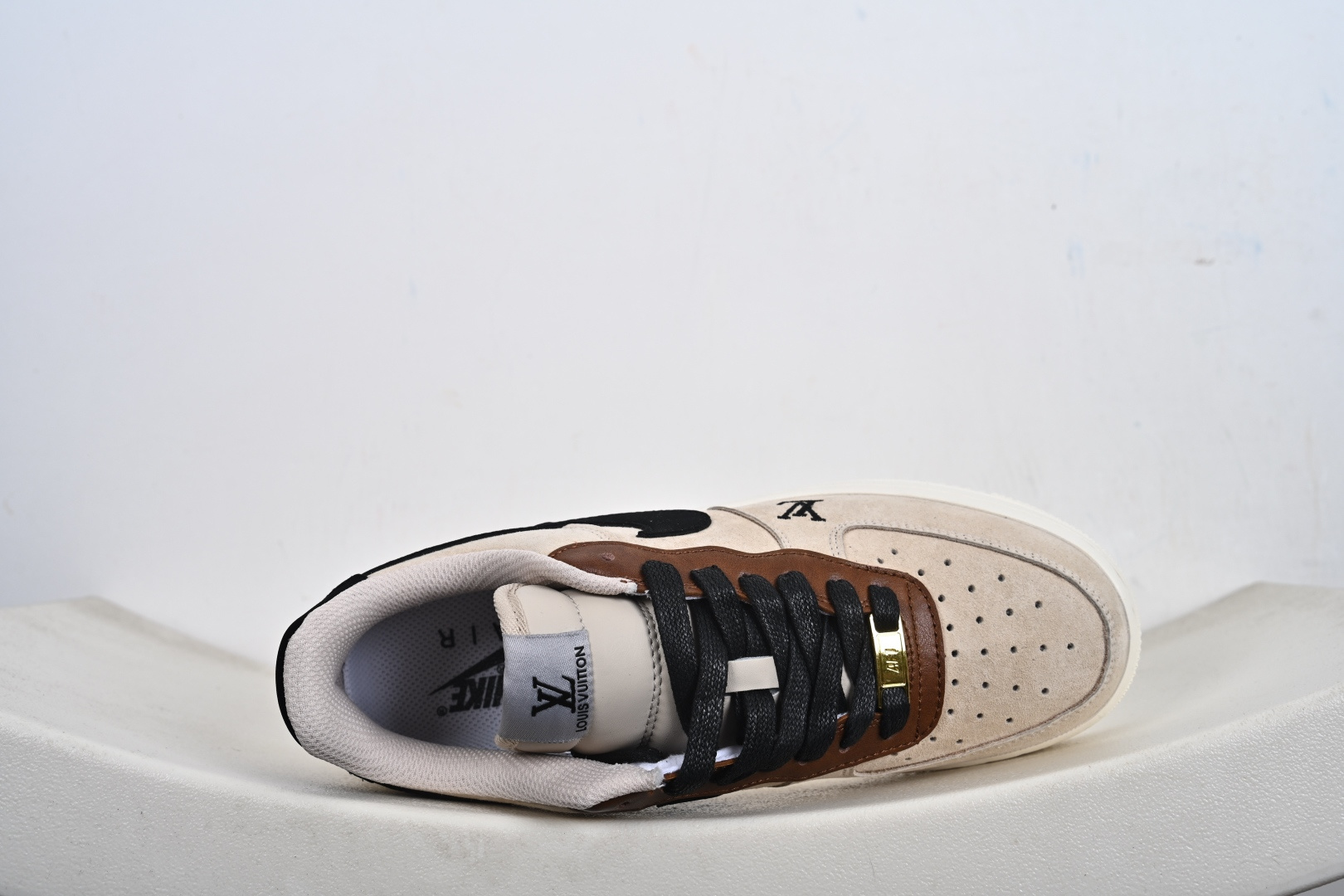定制版 NIke Air Force 1 '07 Low “LV联名--奶茶焦糖” 空军一号低帮 运动鞋 FQ3546-100