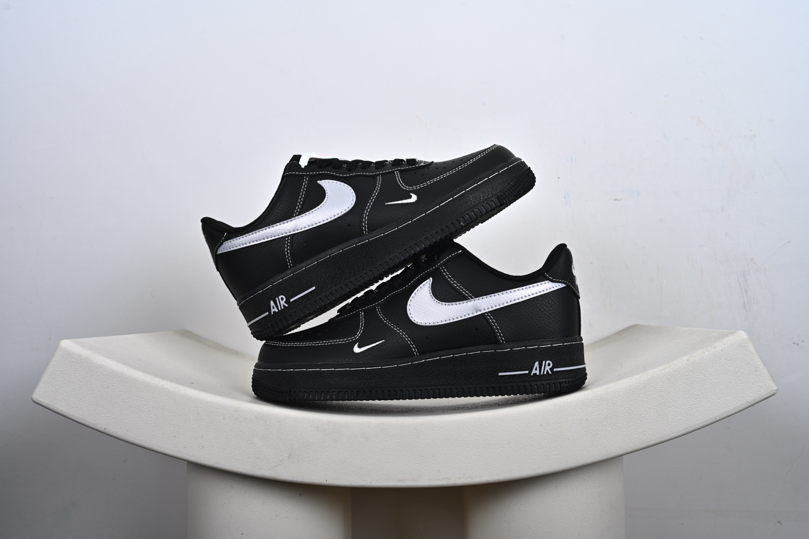 定制版 NK Air Force 1’07 Low 黑银小勾 空军一号低帮休闲板鞋 ZH0316-154