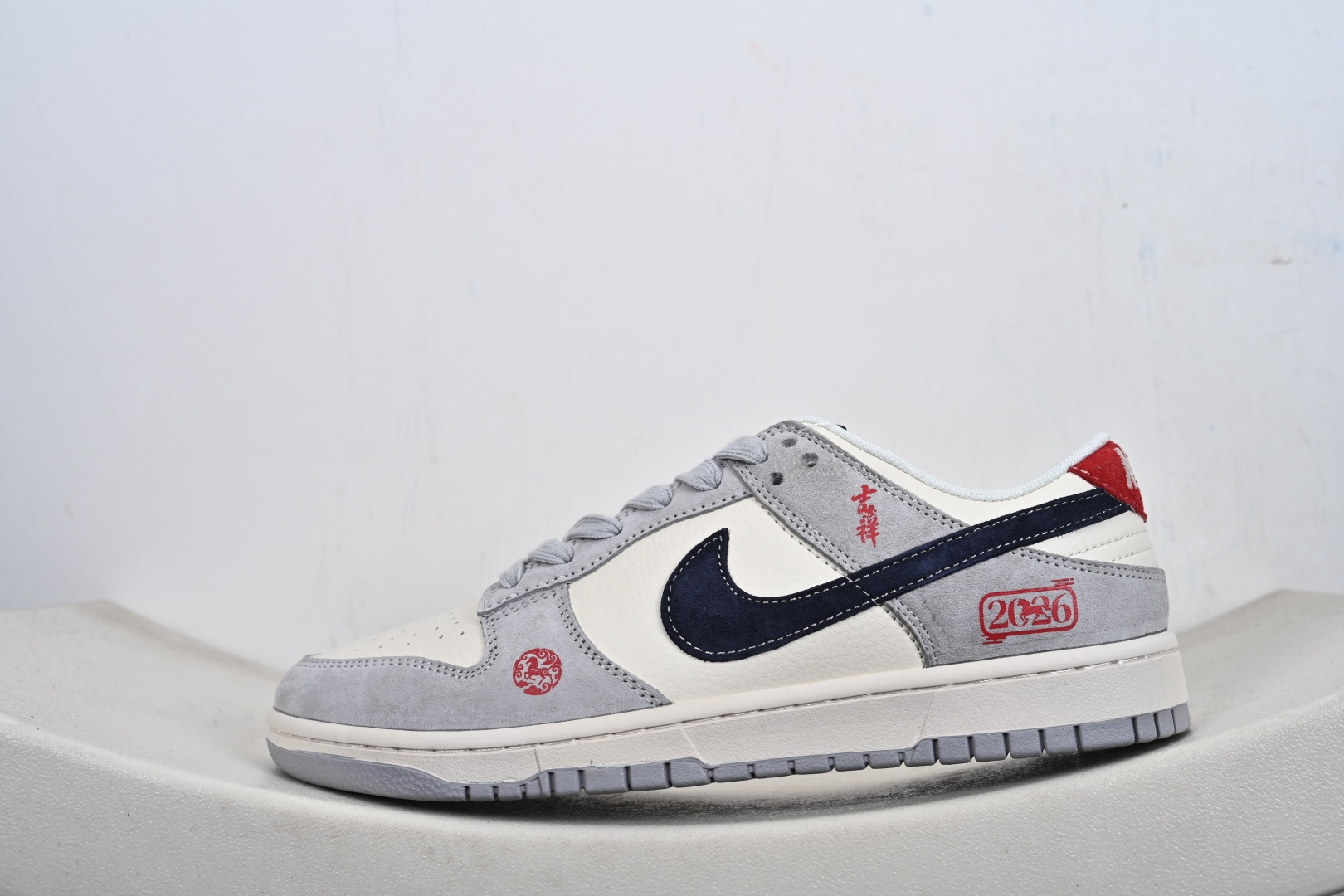 定制版 NK Dunk Low 马年限定 米黑猪八革 周年高端定制 低帮休闲板鞋 FC1688-255